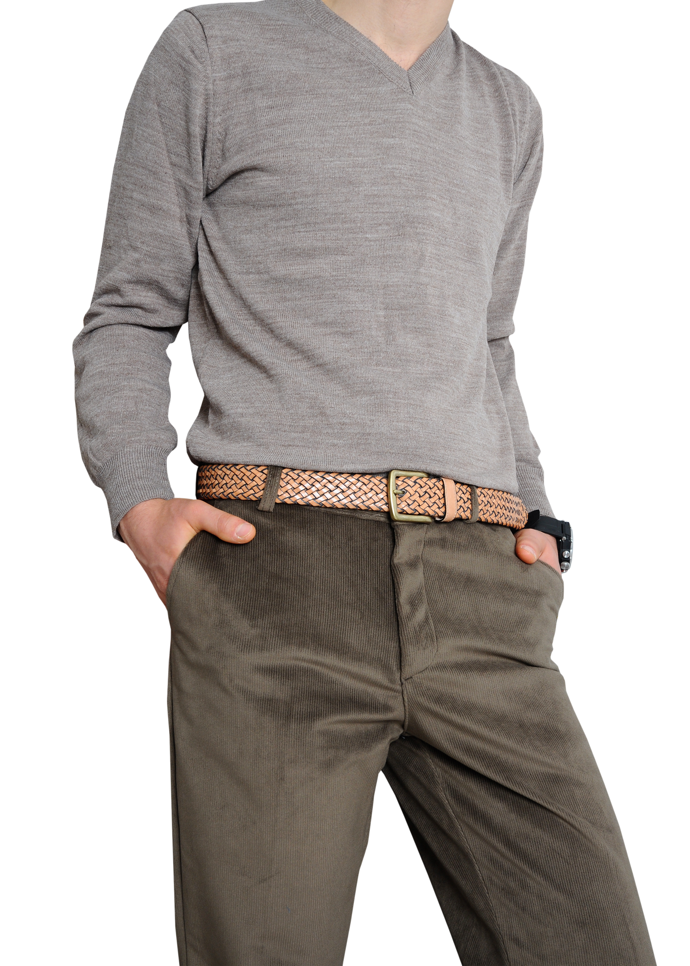Galata Beige Plaited Leather Men Belt showcasing intricate plaiting and a nickel-free buckle, perfect for stylish men.