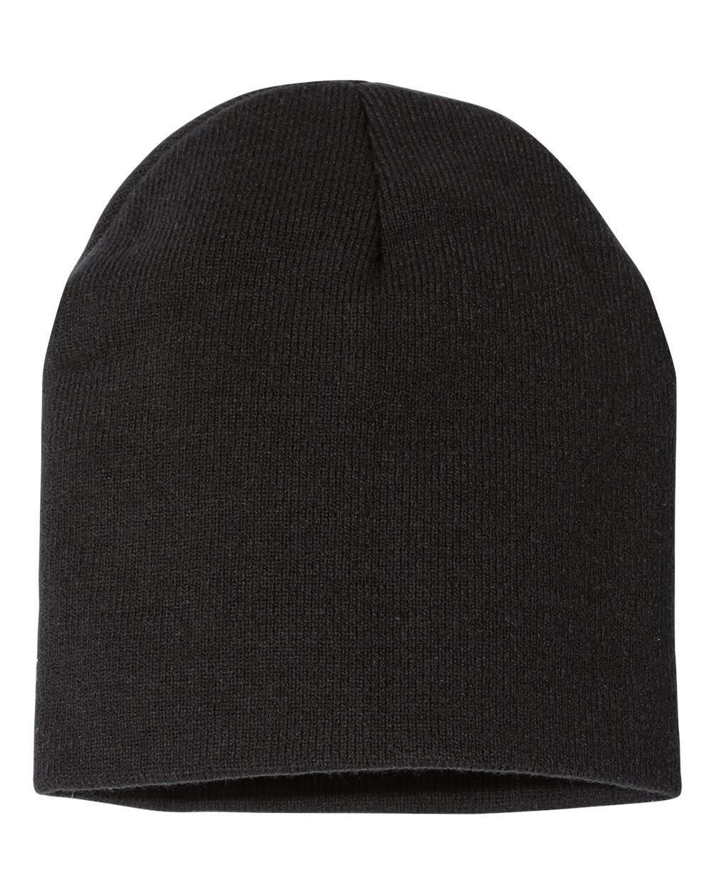Bayside Union-Made 8½" Beanie in various colors, showcasing its soft acrylic knit material and stylish design.