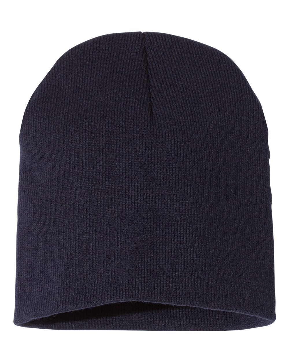 Bayside Union-Made 8½" Beanie in various colors, showcasing its soft acrylic knit material and stylish design.