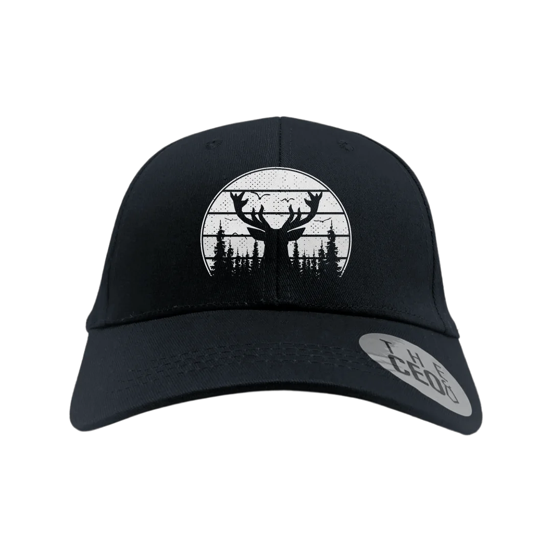 Deer Color Embroidered Baseball Hat featuring unique embroidery and snapback closure, perfect for casual wear.