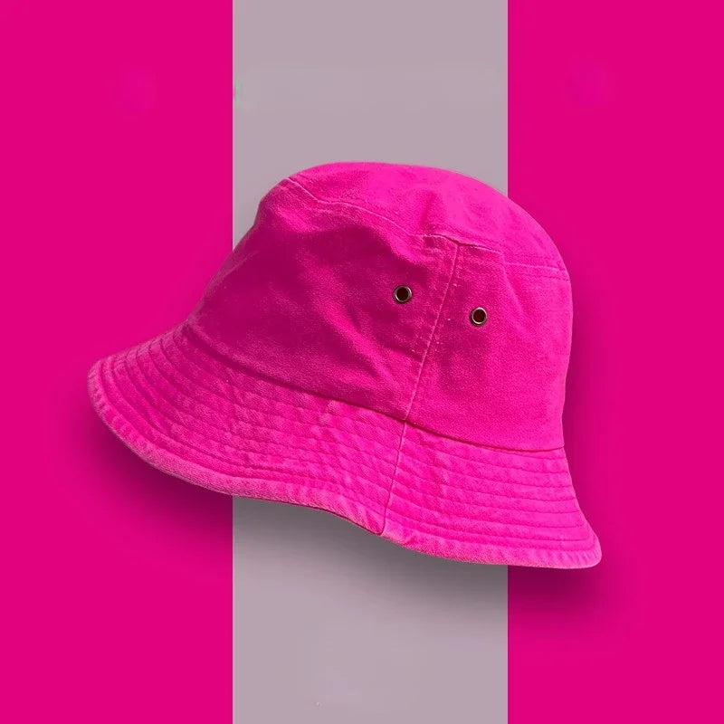 Fluorescent Bucket Summer Hat from Sexikinis Swim, showcasing vibrant colors and stylish design, perfect for sun protection.