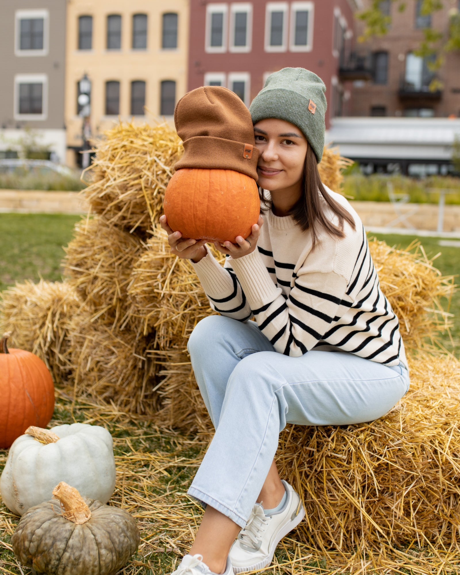 HAAKWEAR Knit Cuffed Beanie in Forest Green, showcasing its stylish design and quality craftsmanship.