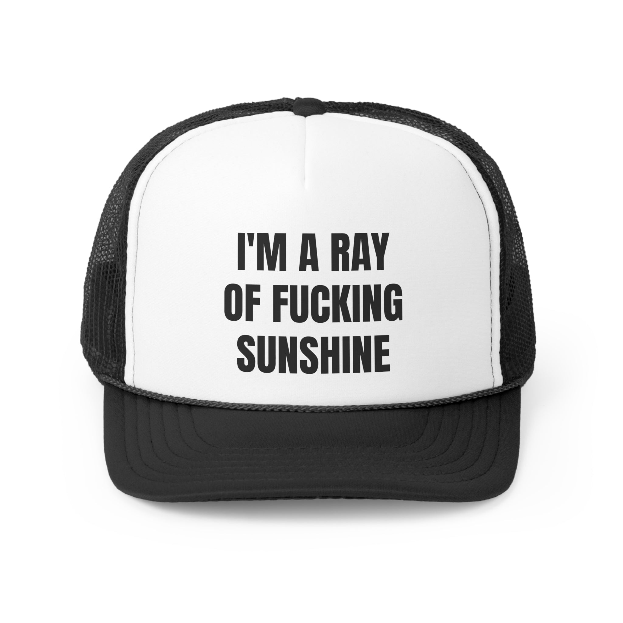 Main I'm A Ray Of Fucking Sunshine Funny Trucker Hat image