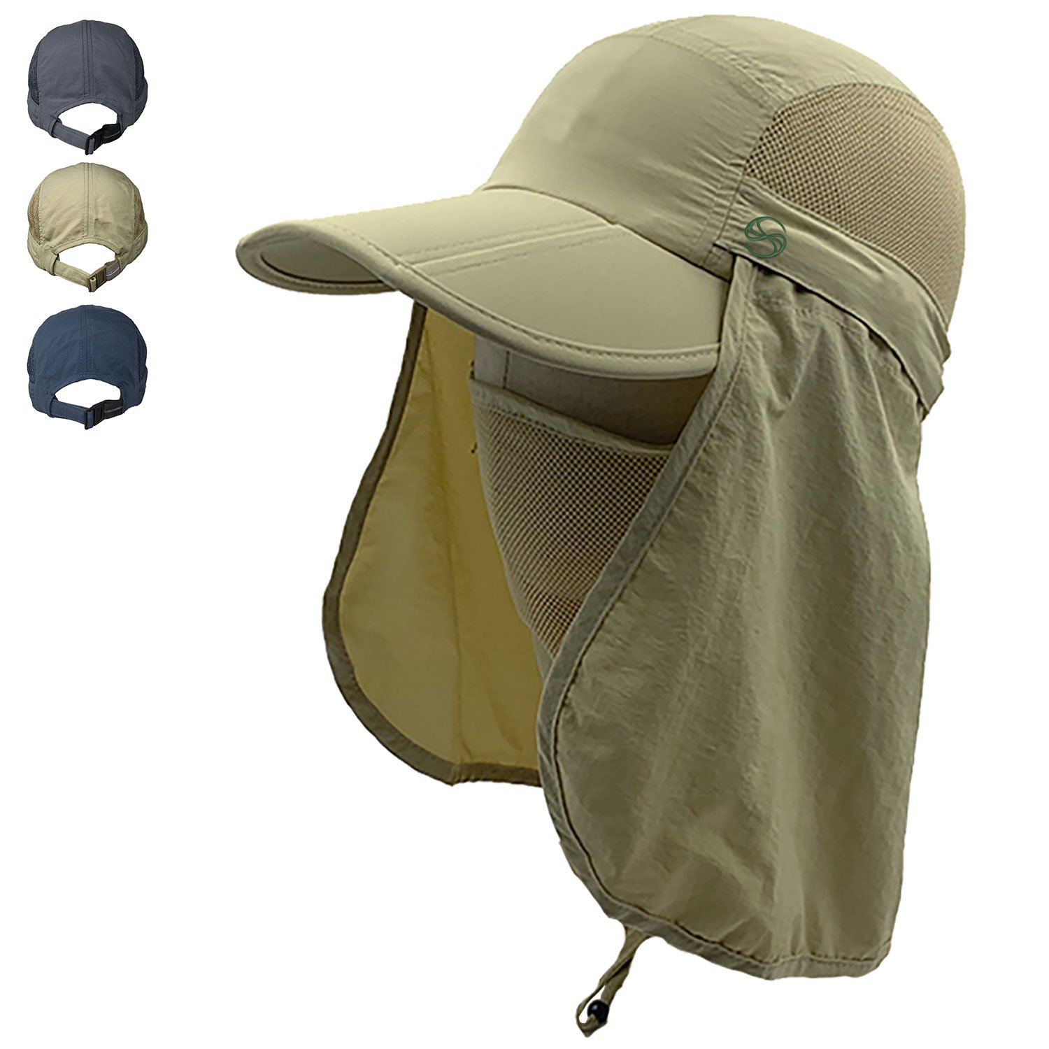 SOBEYO Outdoor Snap Hat featuring a boonie brim and ear neck cover, perfect for sun protection during outdoor activities.
