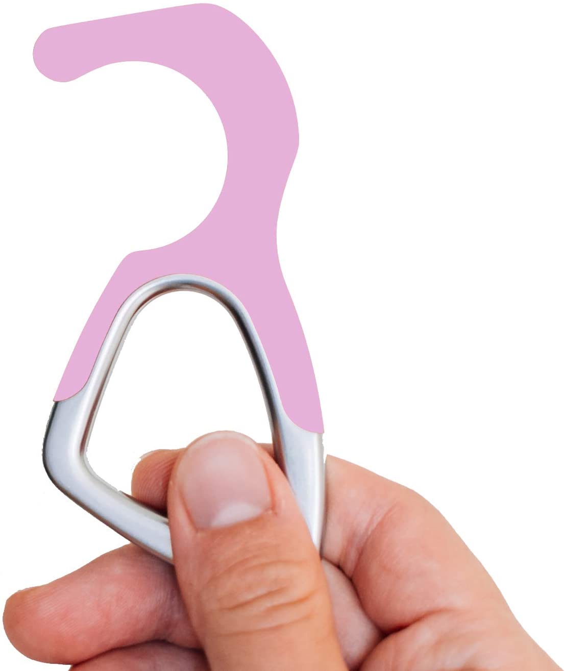 No Touch Door Opener Keychain Tool in silicone, showcasing its ergonomic design and antimicrobial features, ideal for contact-free use.