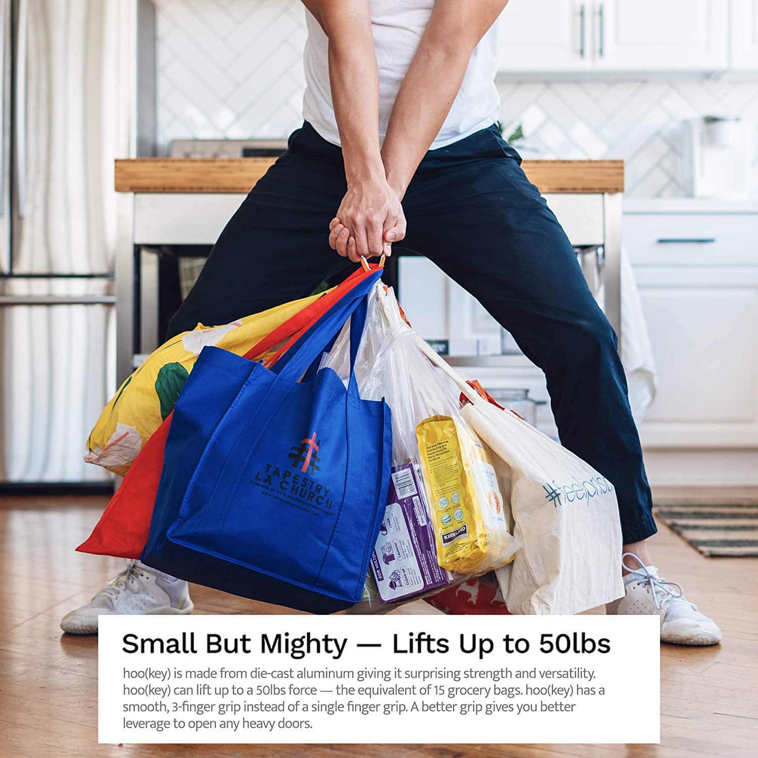 No Touch Door Opener Keychain Tool in silicone, showcasing its ergonomic design and antimicrobial features, ideal for contact-free use.