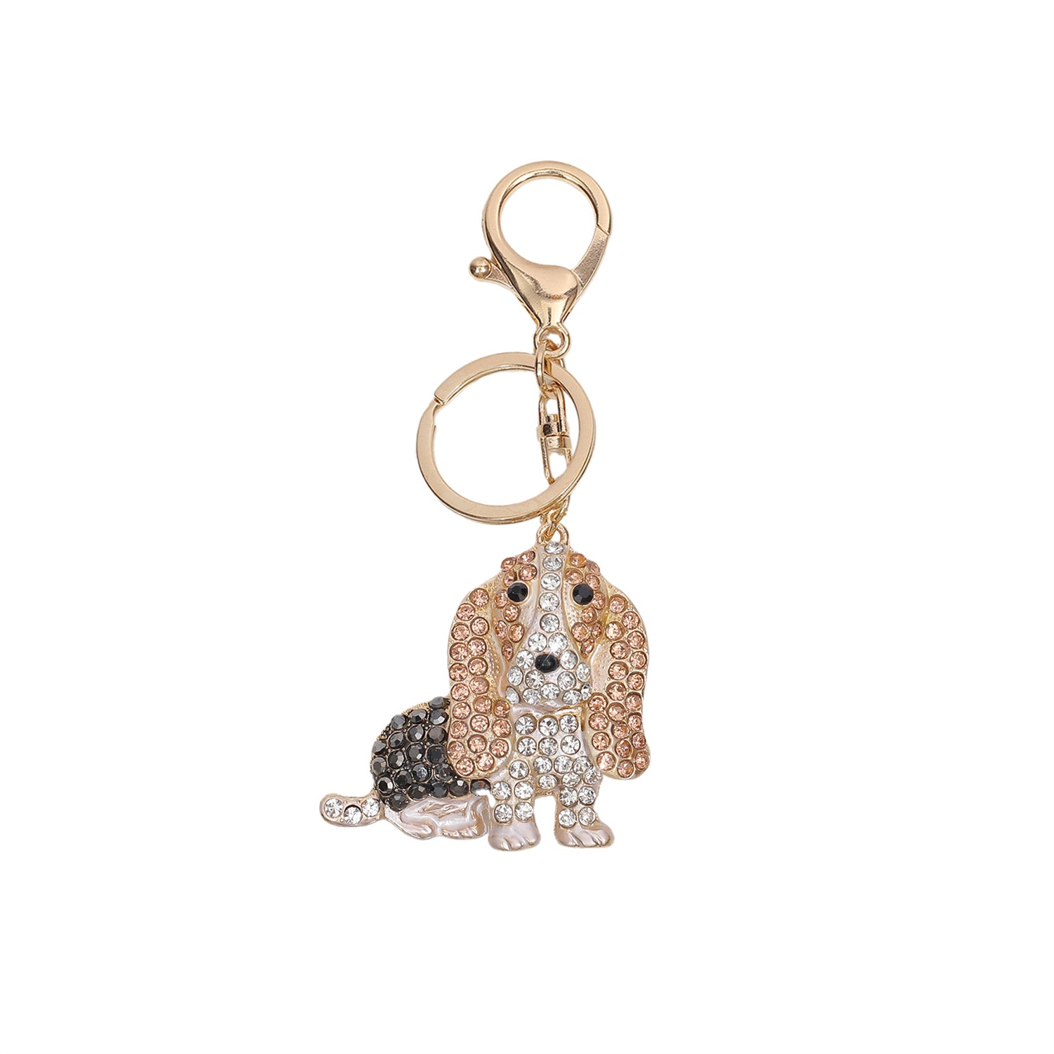 Main Sparkling Basset Hound Keychain image
