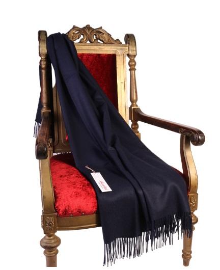 Main Alpaca wool dark blue plaid image