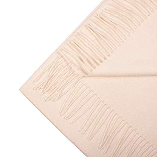 Luxurious white scarf made from 100% Super Royal Baby Alpaca wool, showcasing its soft texture and elegant design.