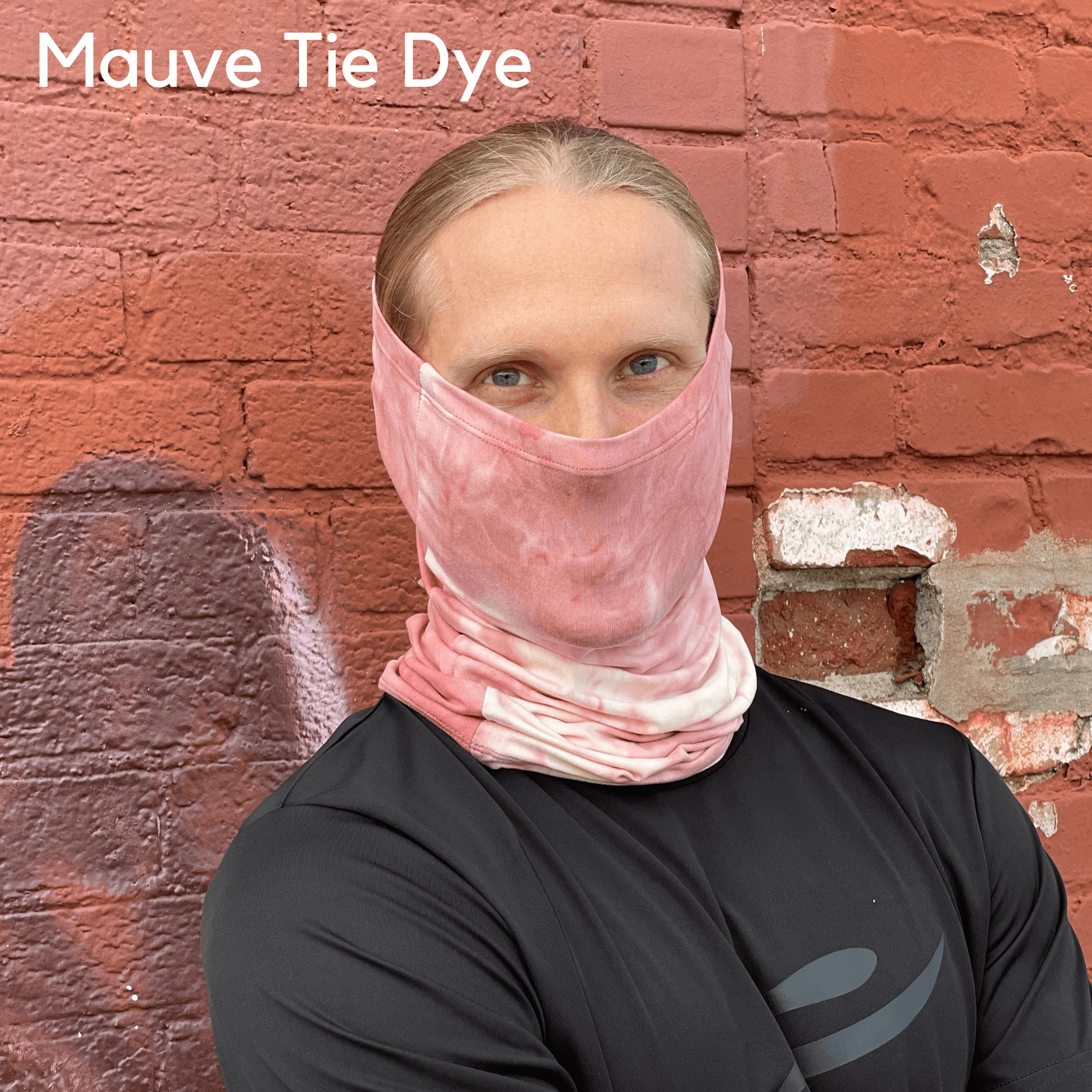 A stylish unisex sports neck gaiter face mask in various colors, designed for outdoor activities like running, hiking, and cycling.