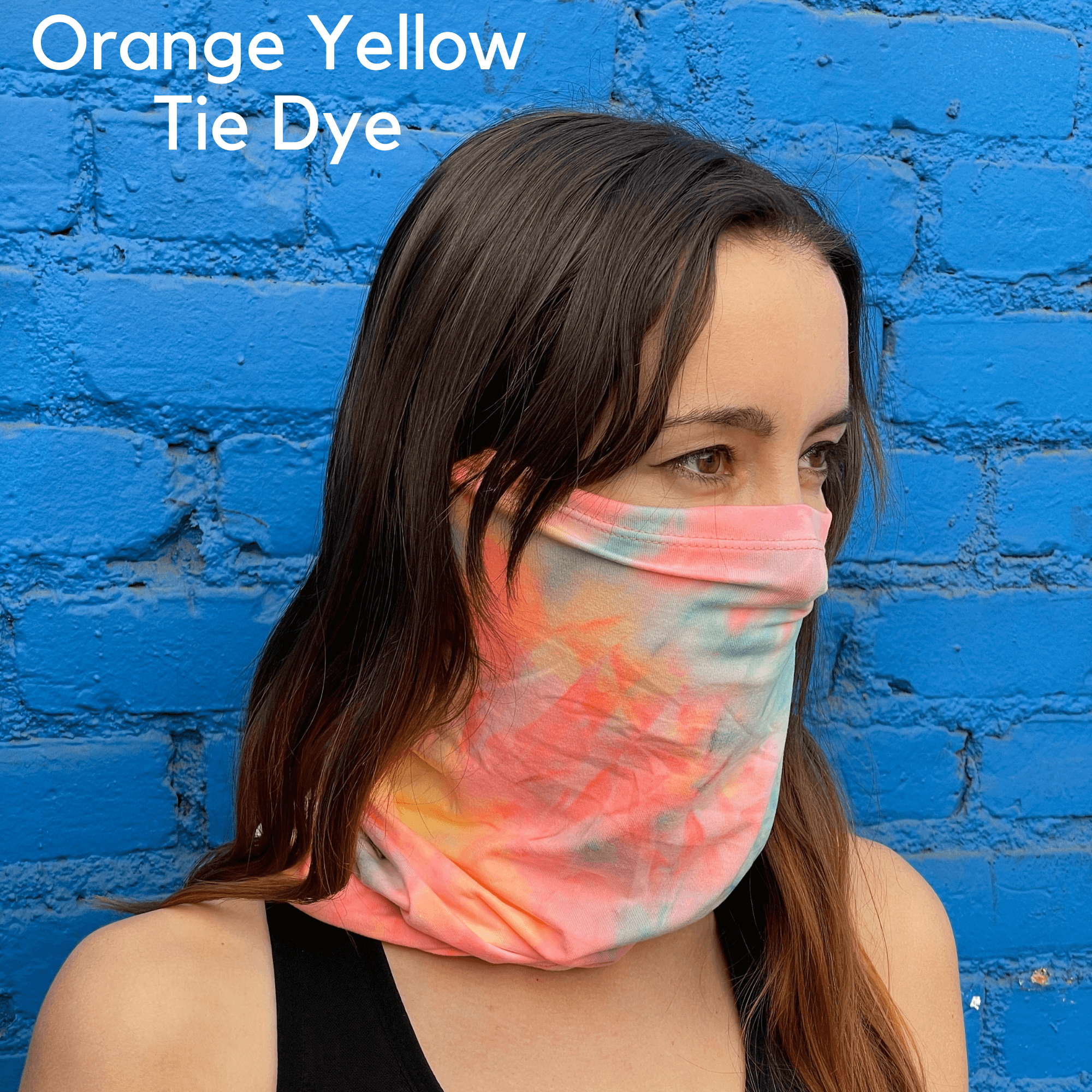 A stylish unisex sports neck gaiter face mask in various colors, designed for outdoor activities like running, hiking, and cycling.