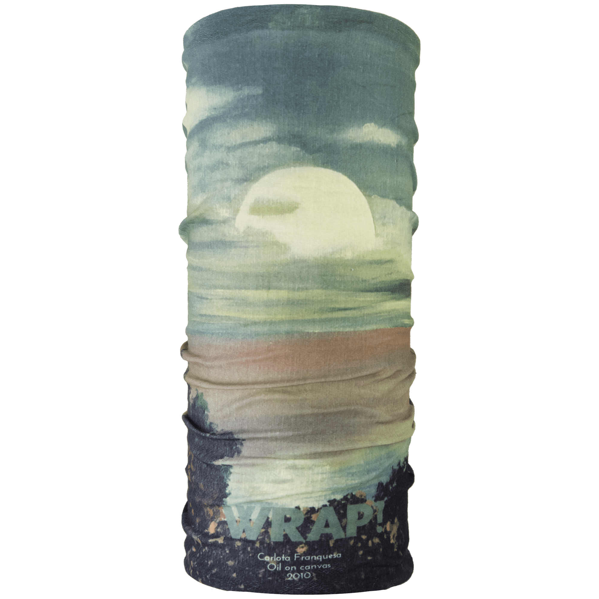 A colorful Sunset Wrap showcasing its multifunctional design, perfect for outdoor activities and stylish wear.