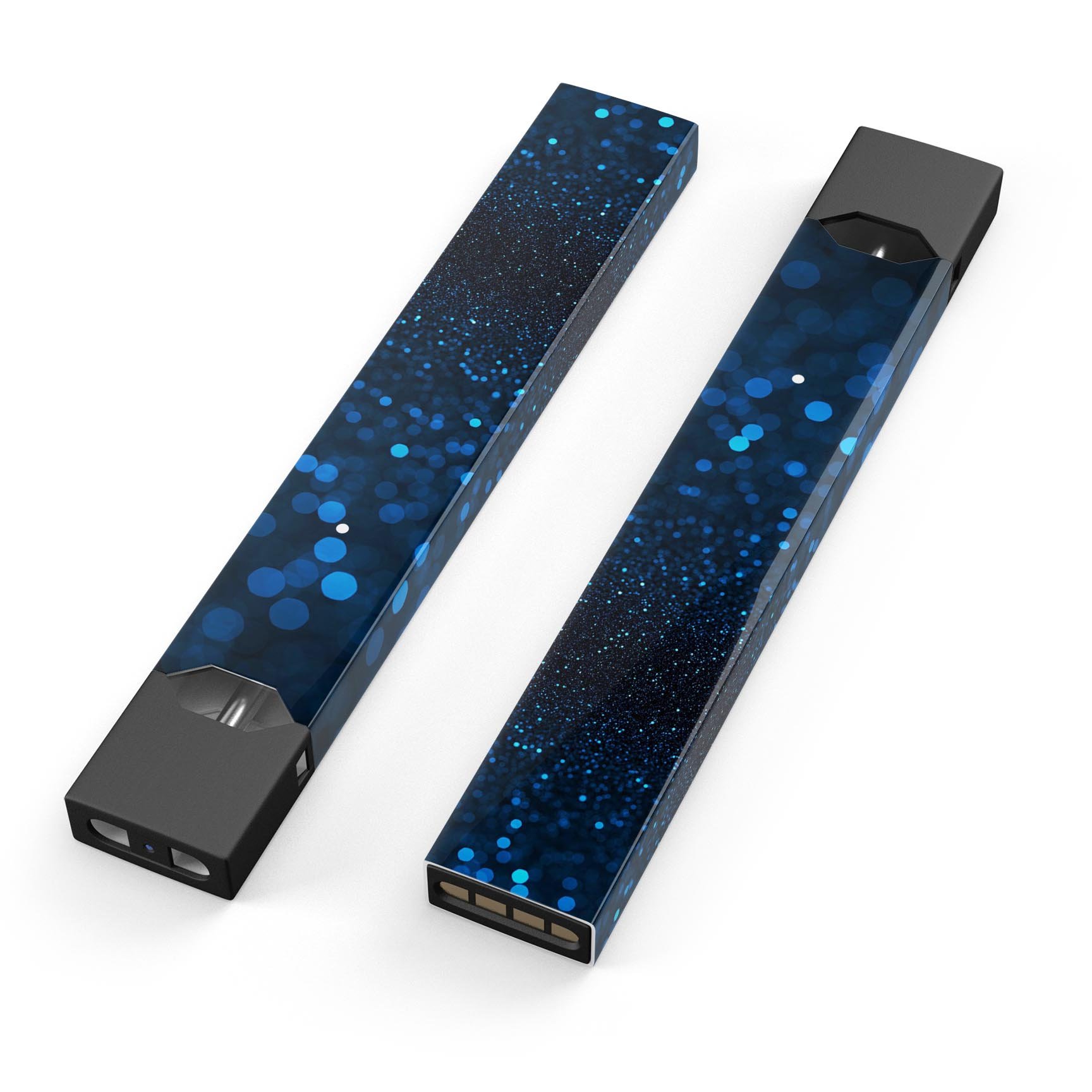 50 Shades of Unfocused Blue skin-wrap for JUUL vaping device, showcasing vibrant blue design and premium quality.