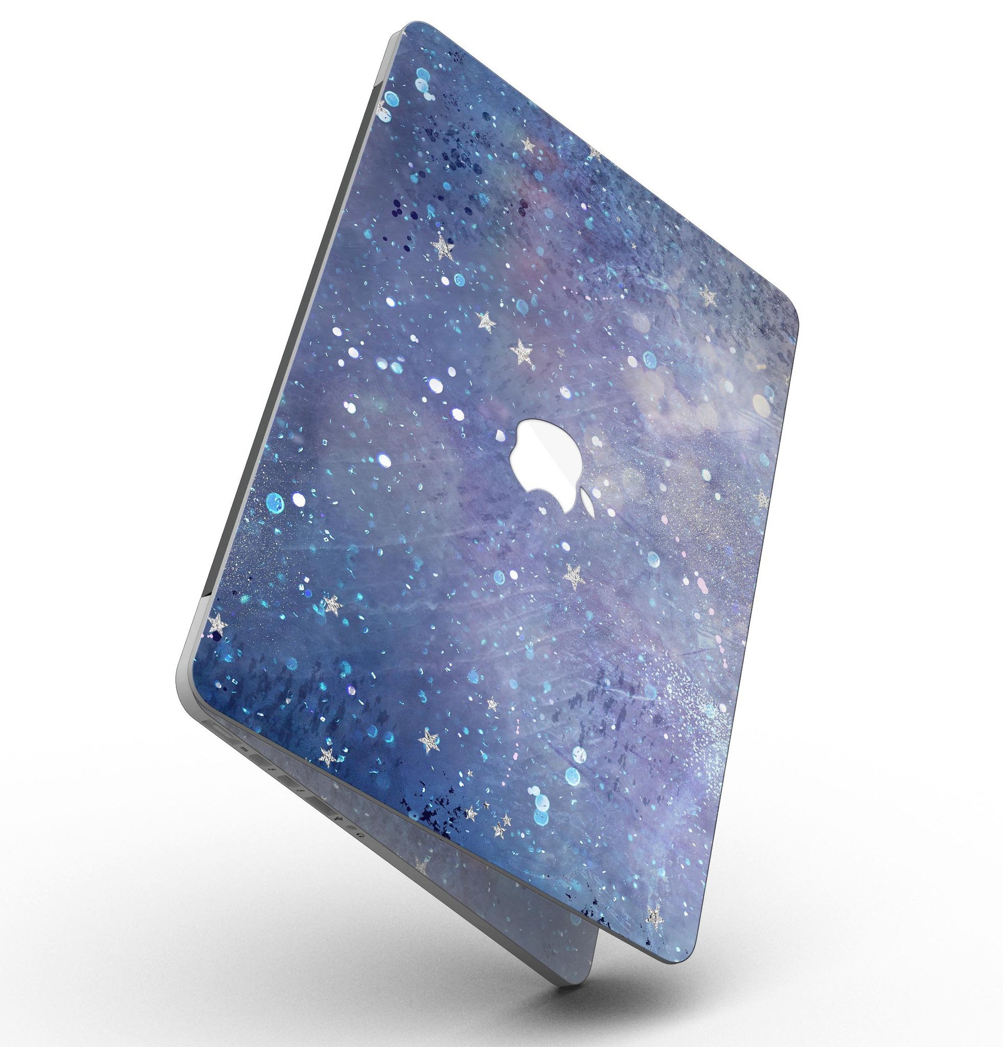 Abstract Blue Grungy Stars skin for MacBook Pro with Retina Display, showcasing a stylish design that protects the device.