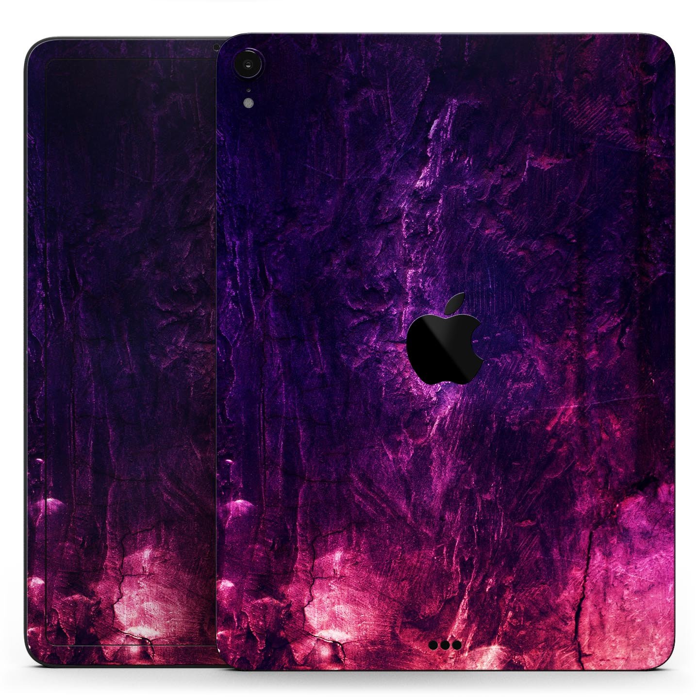 Abstract Fire & Ice V1 skin decal for Apple iPad Pro, showcasing vibrant colors and premium 3M material for protection.