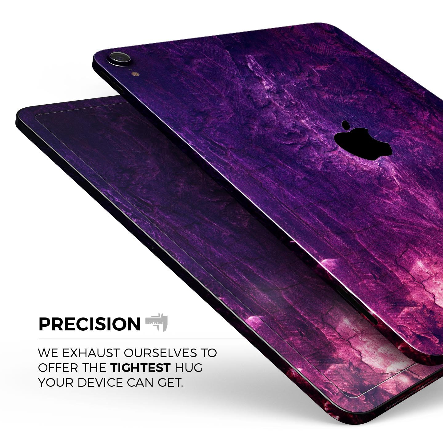 Abstract Fire & Ice V1 skin decal for Apple iPad Pro, showcasing vibrant colors and premium 3M material for protection.