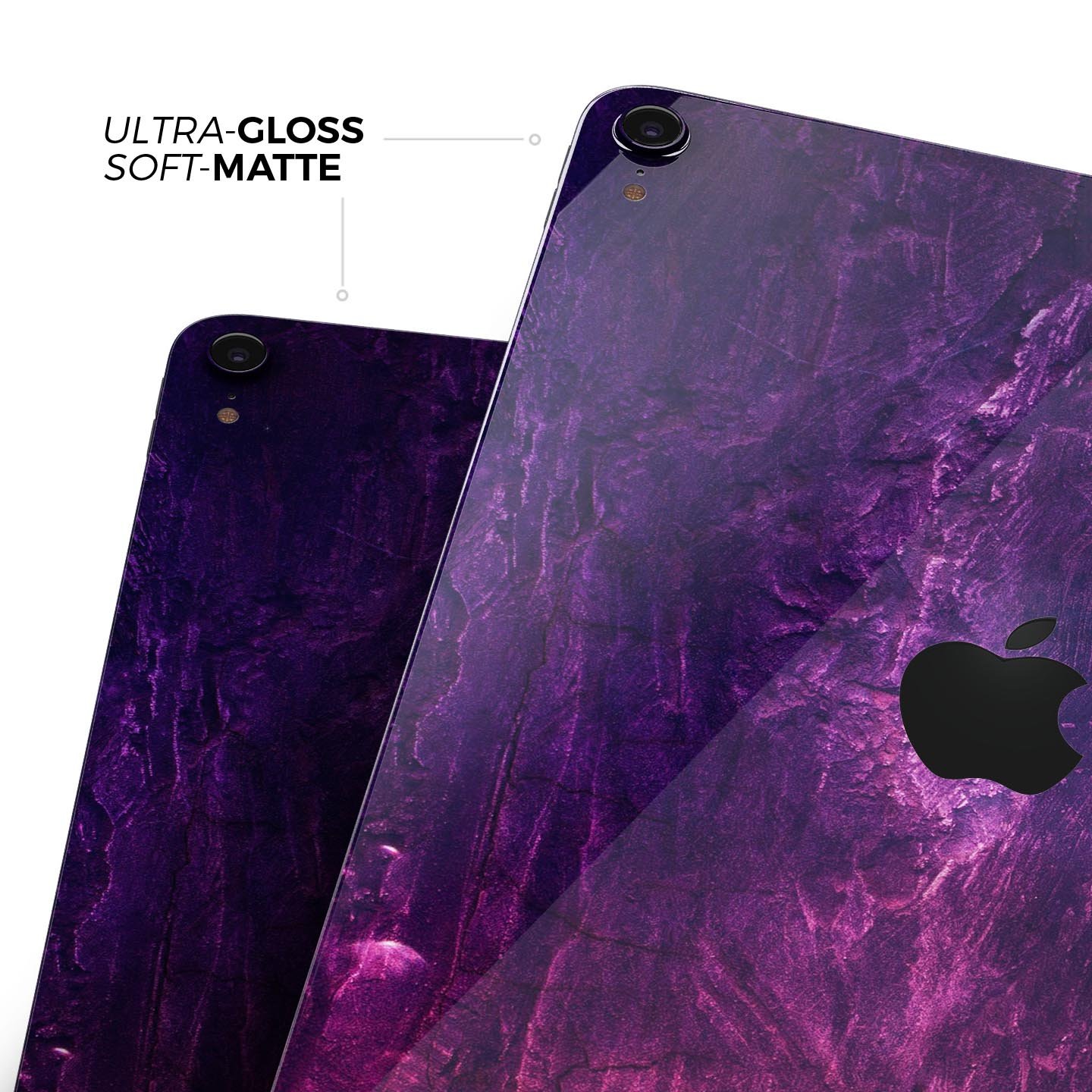 Abstract Fire & Ice V1 skin decal for Apple iPad Pro, showcasing vibrant colors and premium 3M material for protection.