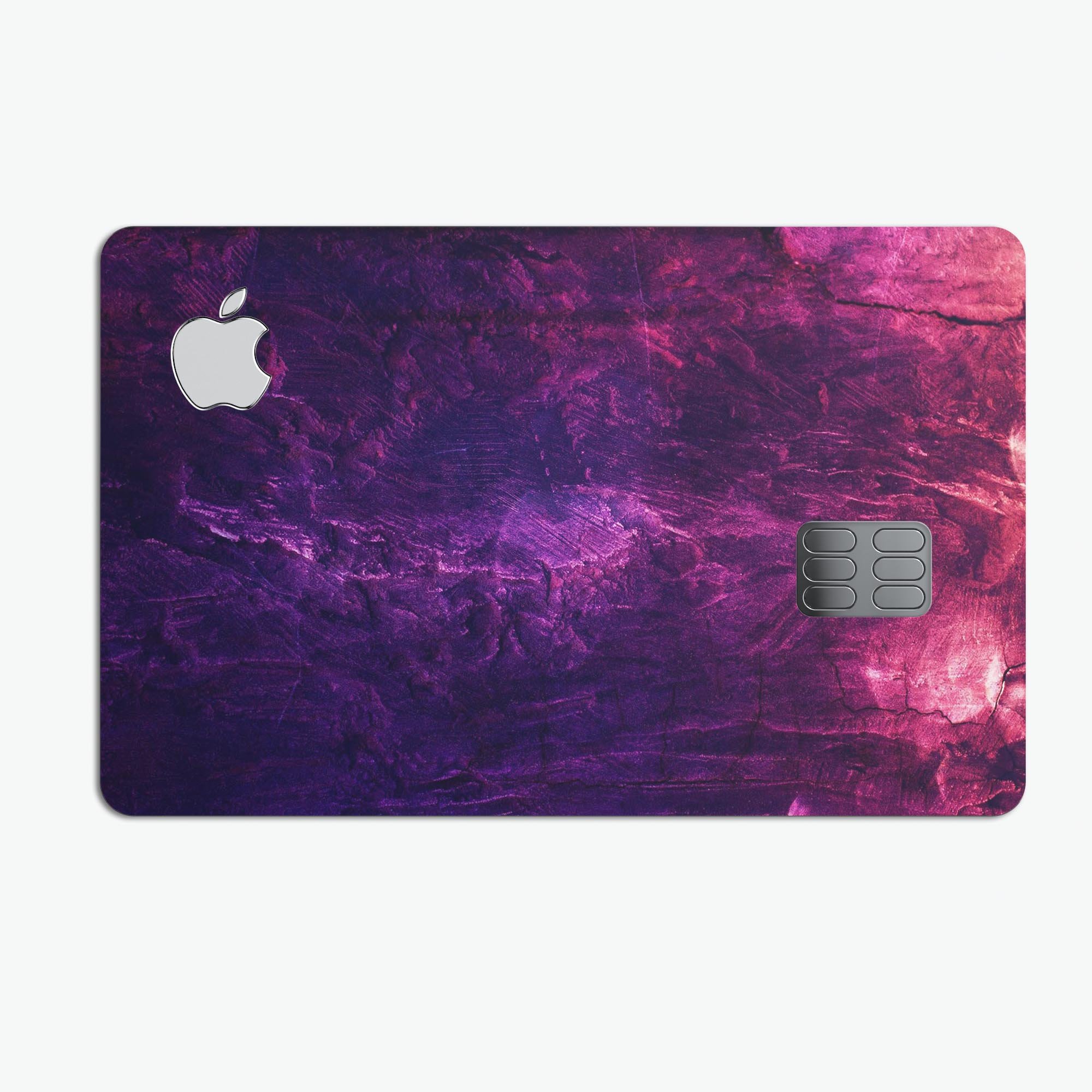 Abstract Fire & Ice V1 decal skin-kit for Apple Card, showcasing vibrant design and premium vinyl material.