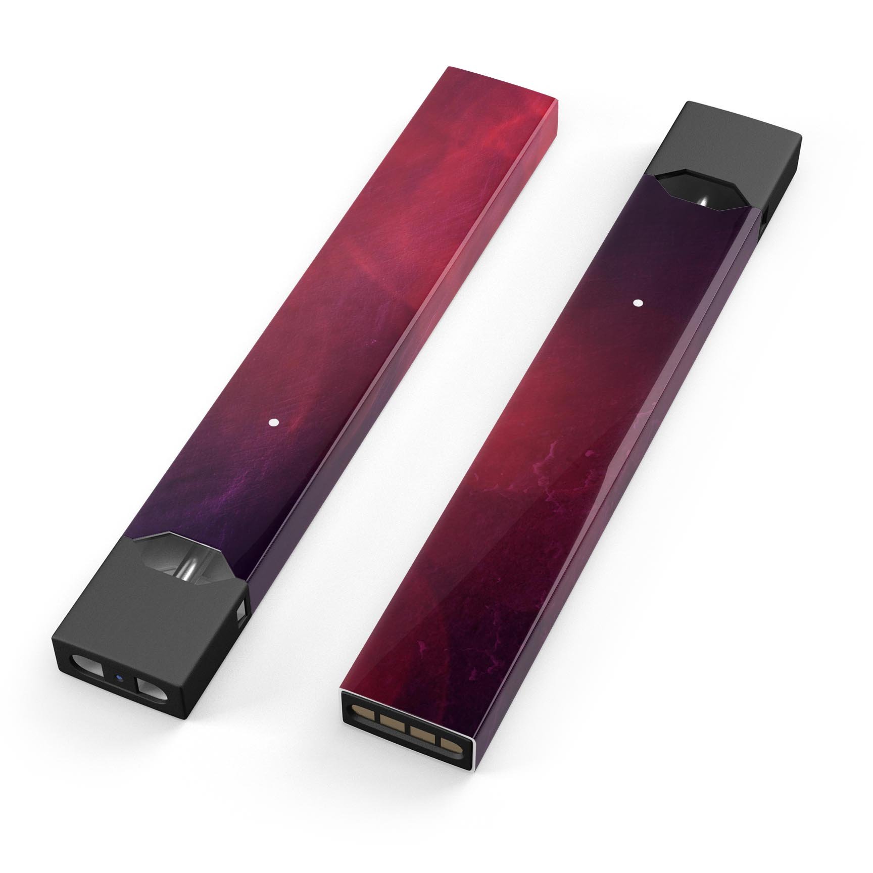 Abstract Fire & Ice V12 skin-wrap sticker designed for JUUL vaping device, showcasing vibrant colors and premium quality.