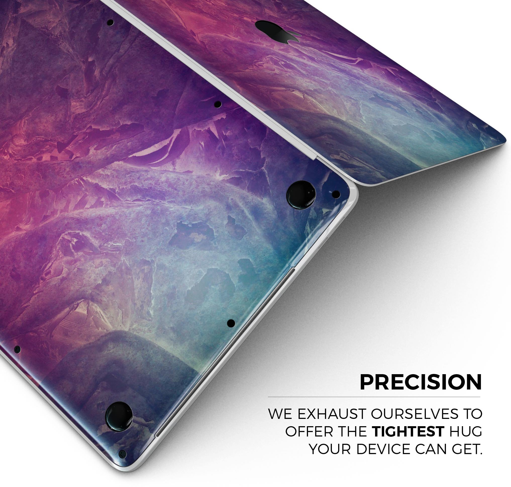 Abstract Fire & Ice V15 Skin Decal Wrap Kit for Apple MacBook, showcasing vibrant colors and a sleek design.