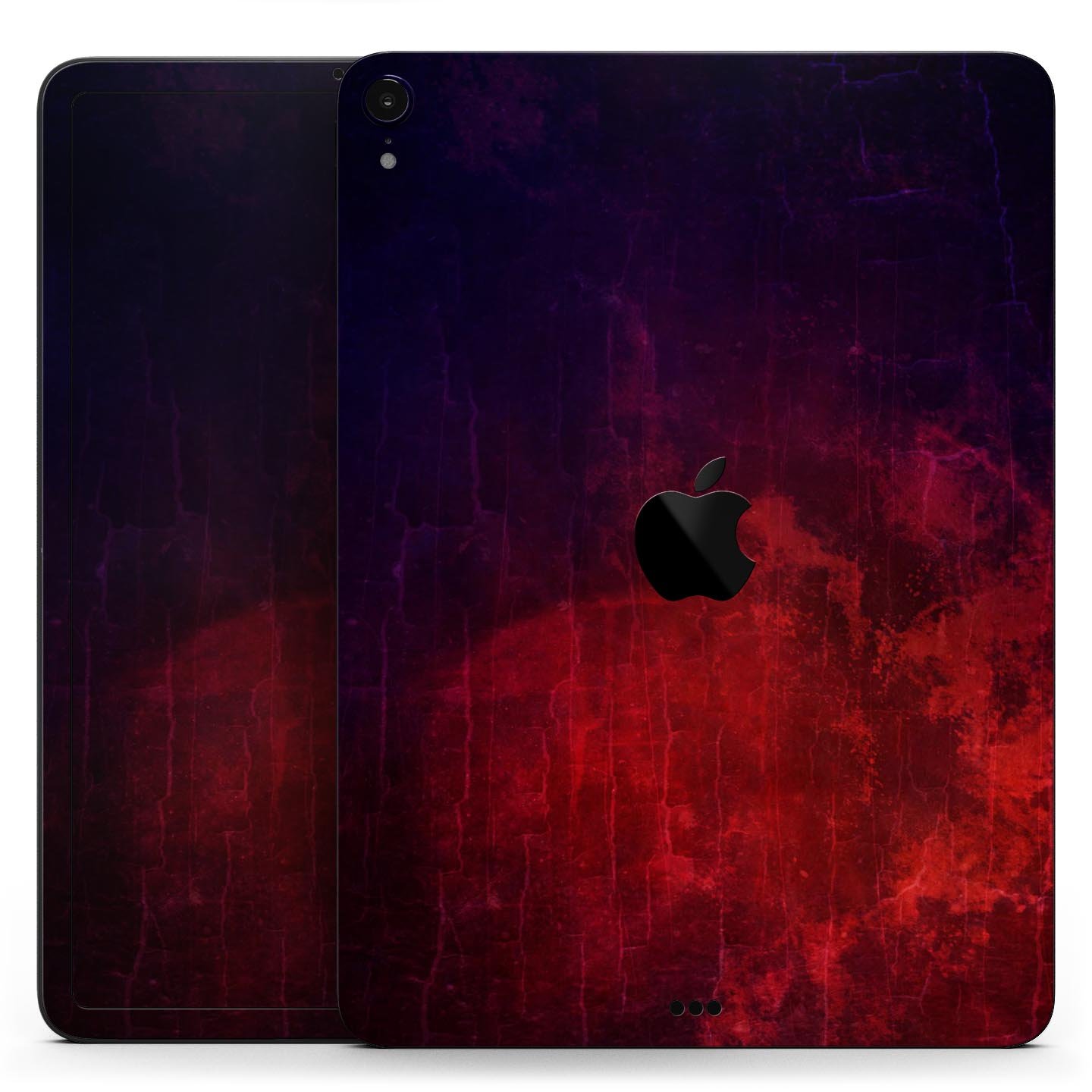 Abstract Fire & Ice V16 Full Body Skin Decal for Apple iPad Pro, showcasing vibrant colors and sleek design.