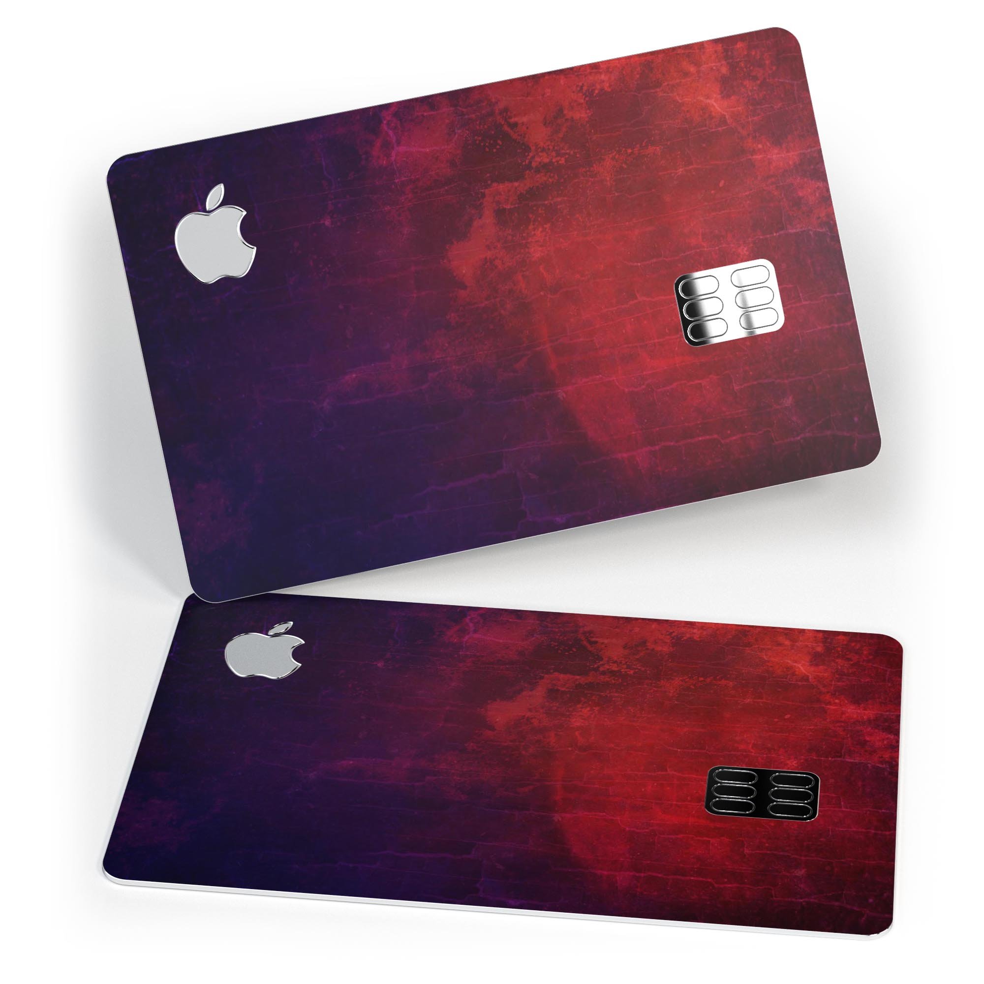 Abstract Fire & Ice V16 decal skin for Apple Card, showcasing vibrant colors and premium vinyl material.