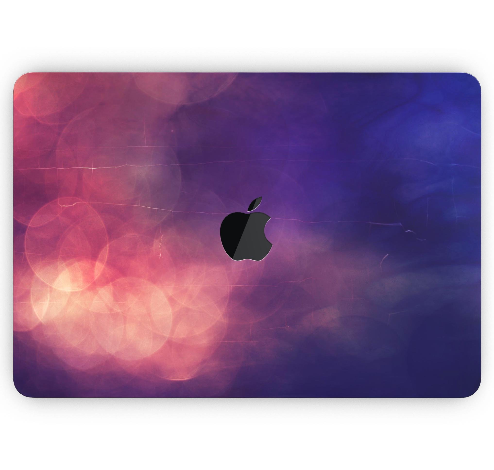 Abstract Fire & Ice V17 Skin Decal Wrap Kit for MacBook, showcasing vibrant colors and a sleek design.