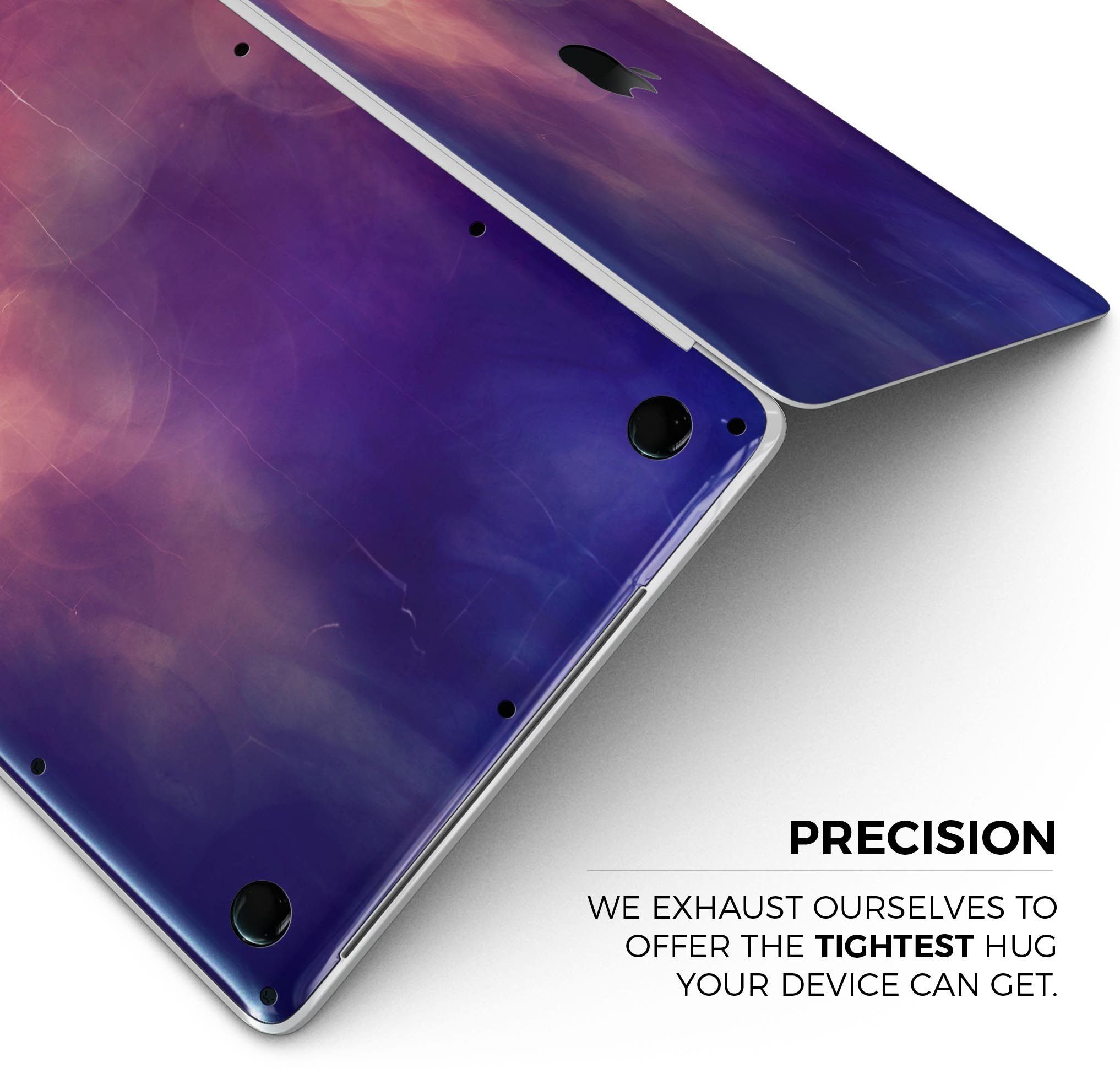 Abstract Fire & Ice V17 Skin Decal Wrap Kit for MacBook, showcasing vibrant colors and a sleek design.