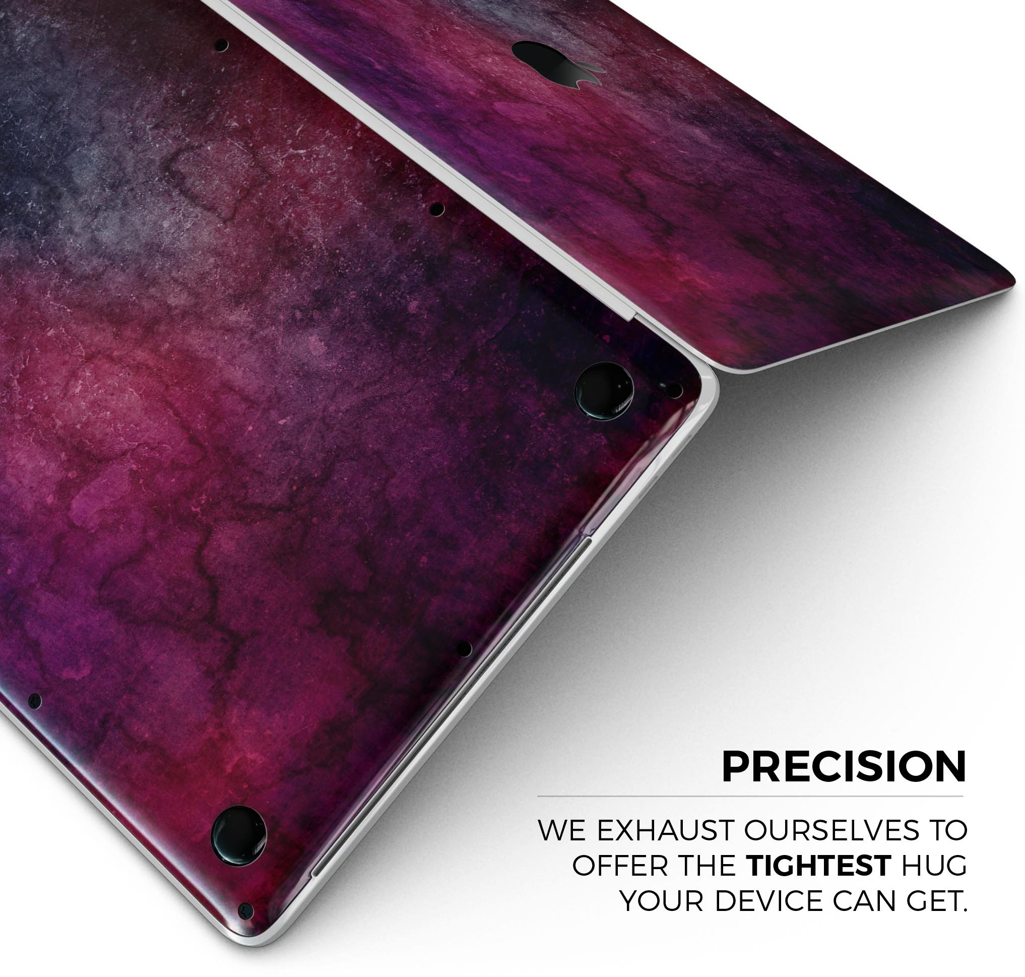 Abstract Fire & Ice V18 skin decal wrap kit for MacBook, showcasing vibrant colors and a sleek design.