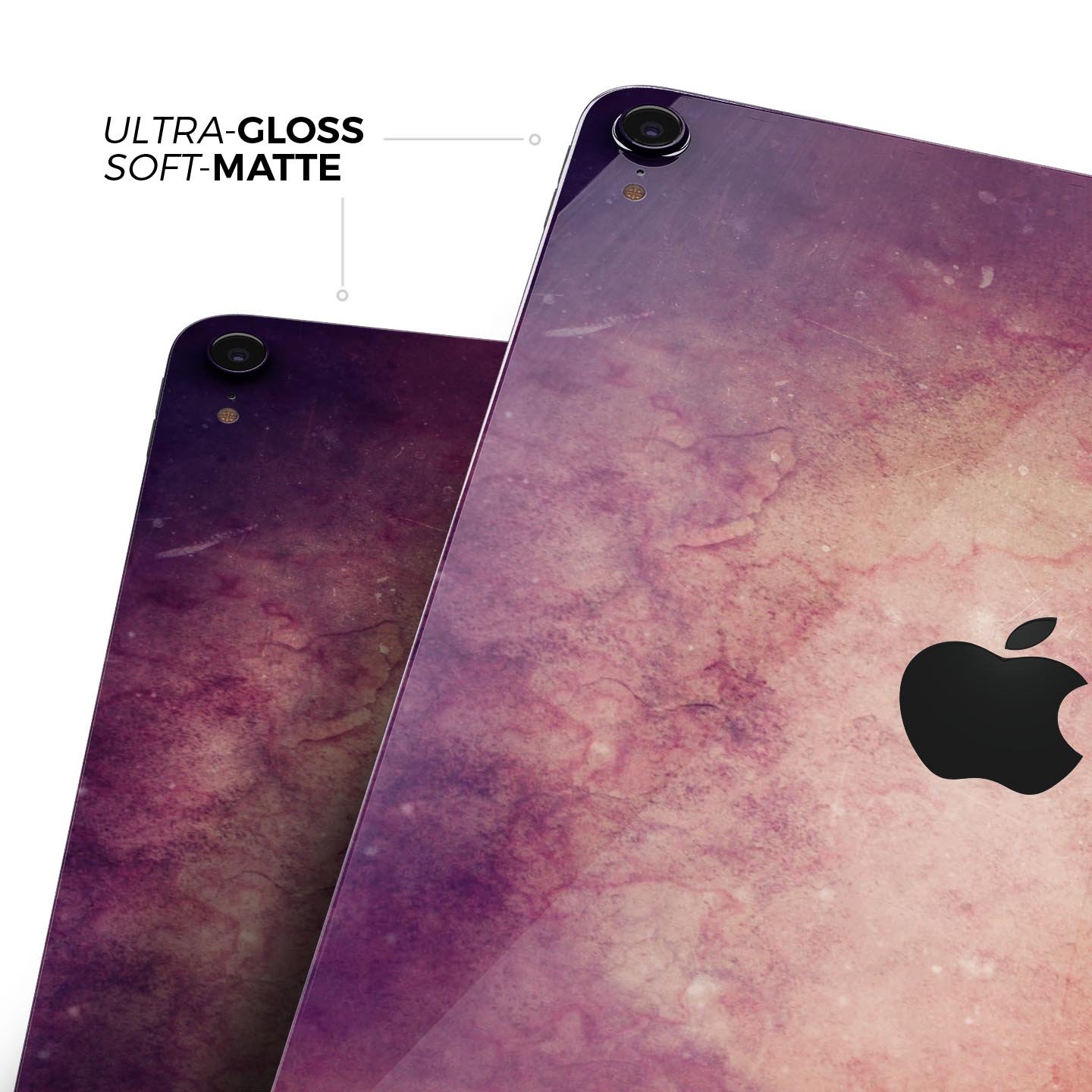 Abstract Fire & Ice V20 skin decal for Apple iPad Pro, showcasing vibrant colors and sleek design.