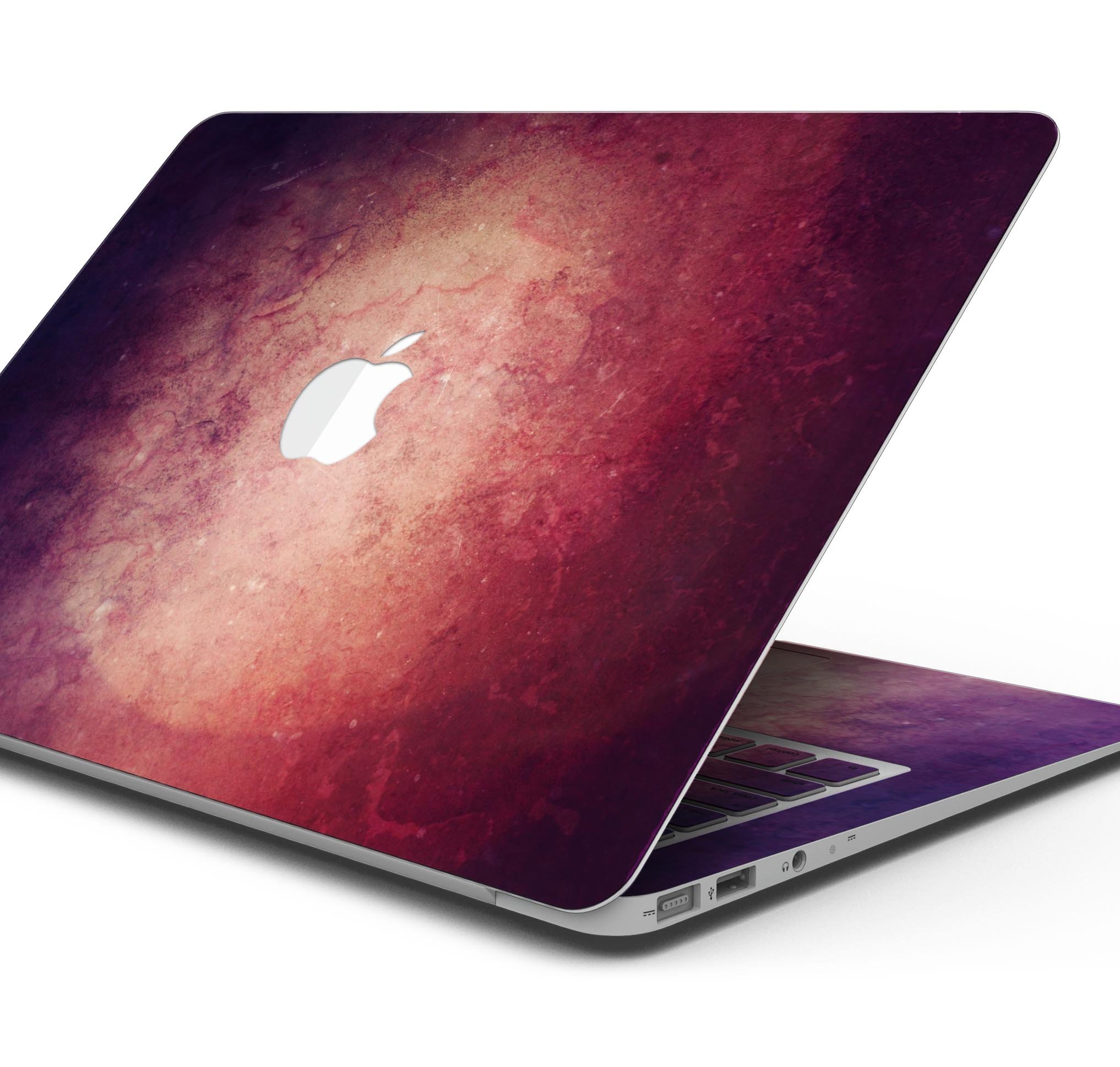 Abstract Fire & Ice V20 Skin Decal Wrap Kit for MacBook, showcasing vibrant colors and a sleek design.