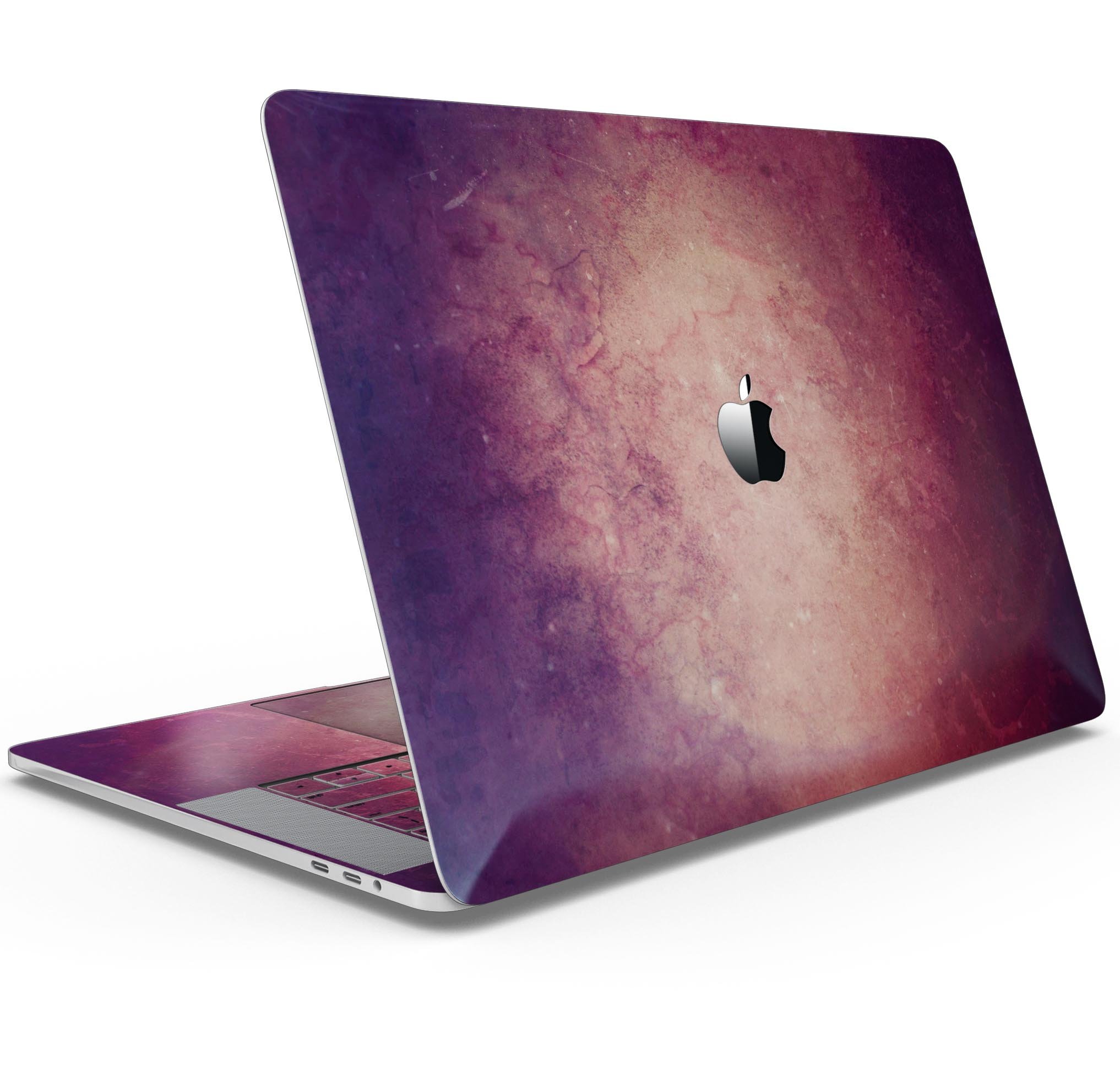 Abstract Fire & Ice V20 Skin Decal Wrap Kit for MacBook, showcasing vibrant colors and a sleek design.