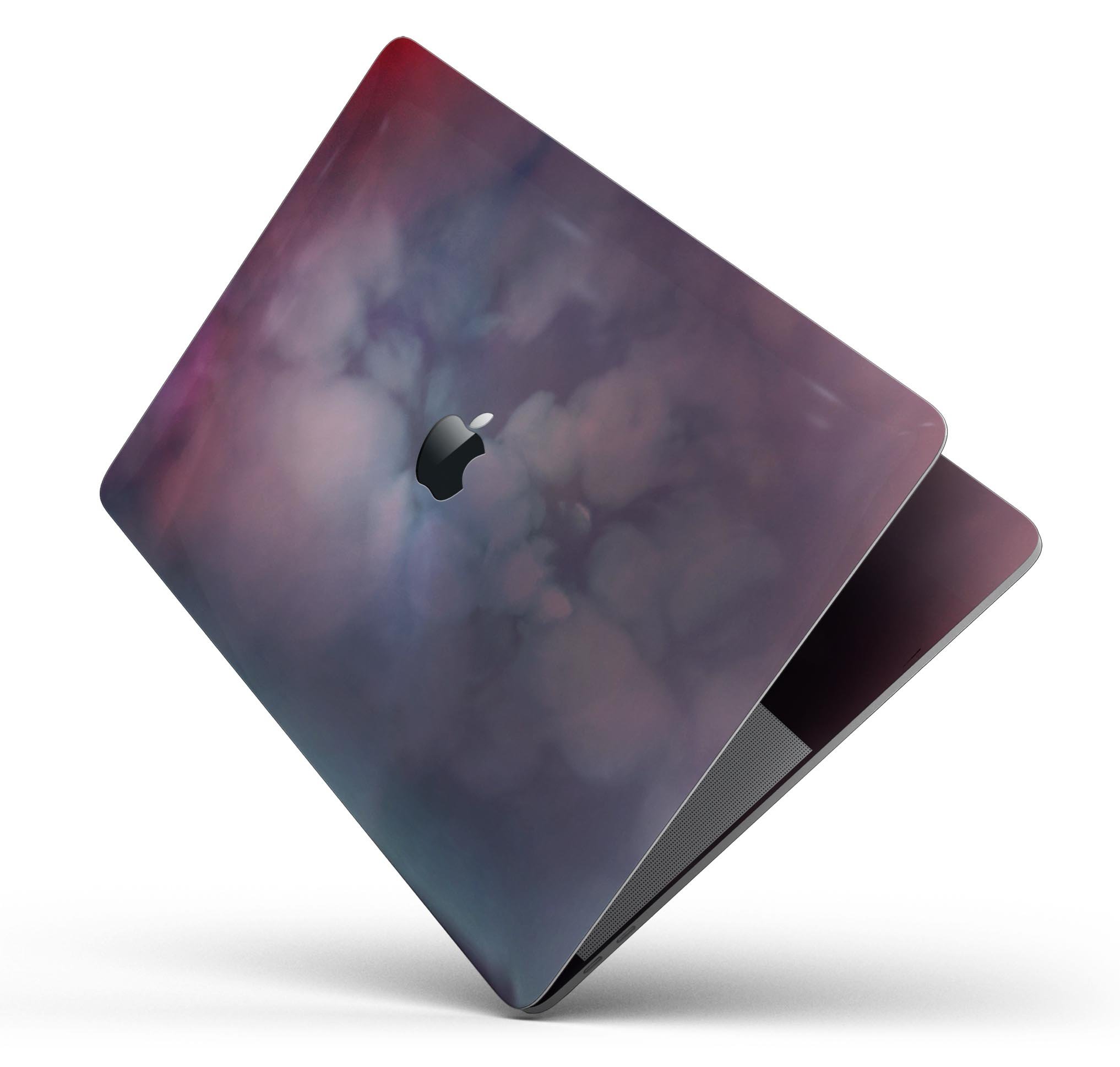 Abstract Fire & Ice V4 skin decal wrap kit for Apple MacBook, showcasing vibrant design and premium vinyl material.
