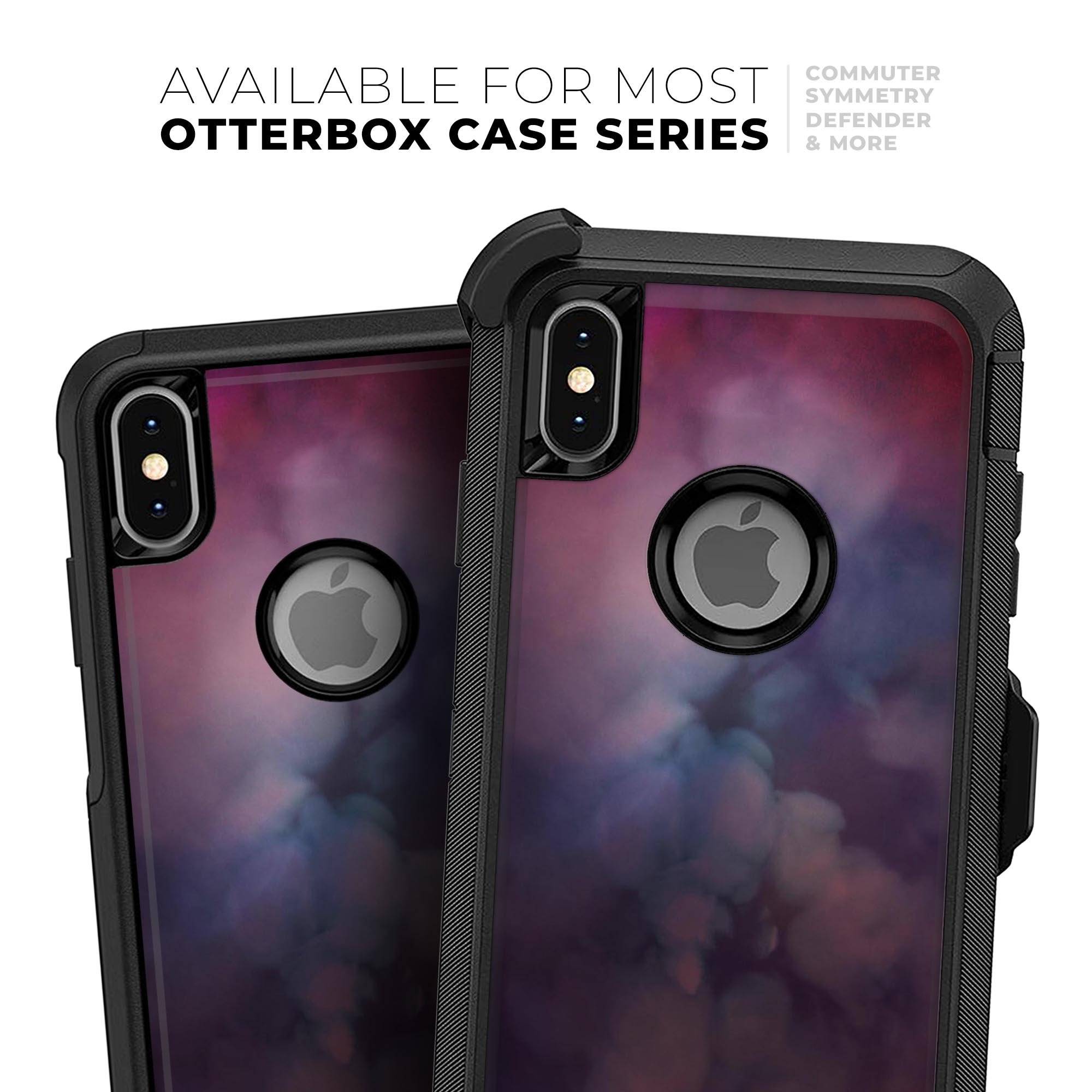 Abstract Fire & Ice V4 Skin Kit for iPhone OtterBox Cases featuring vibrant colors and unique patterns.