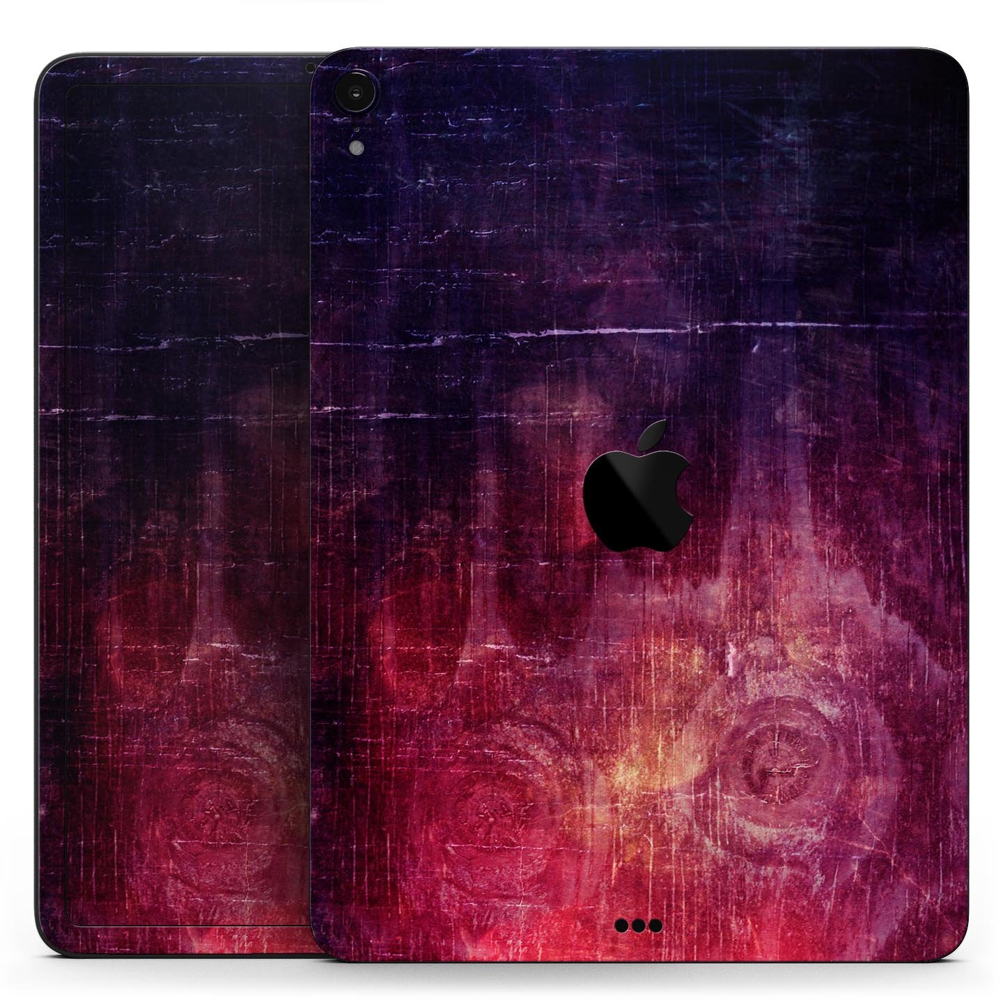 Abstract Fire & Ice V6 skin decal for Apple iPad Pro, showcasing vibrant colors and unique design for full body protection.