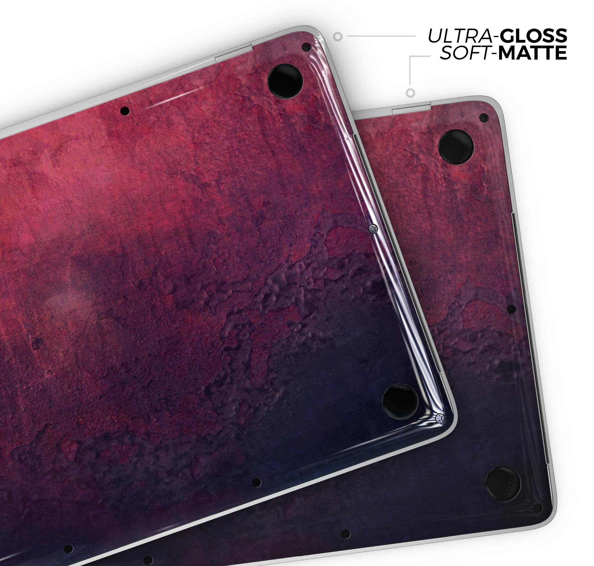 Abstract Fire & Ice V9 skin decal wrap kit for Apple MacBook, showcasing vibrant colors and a sleek design.