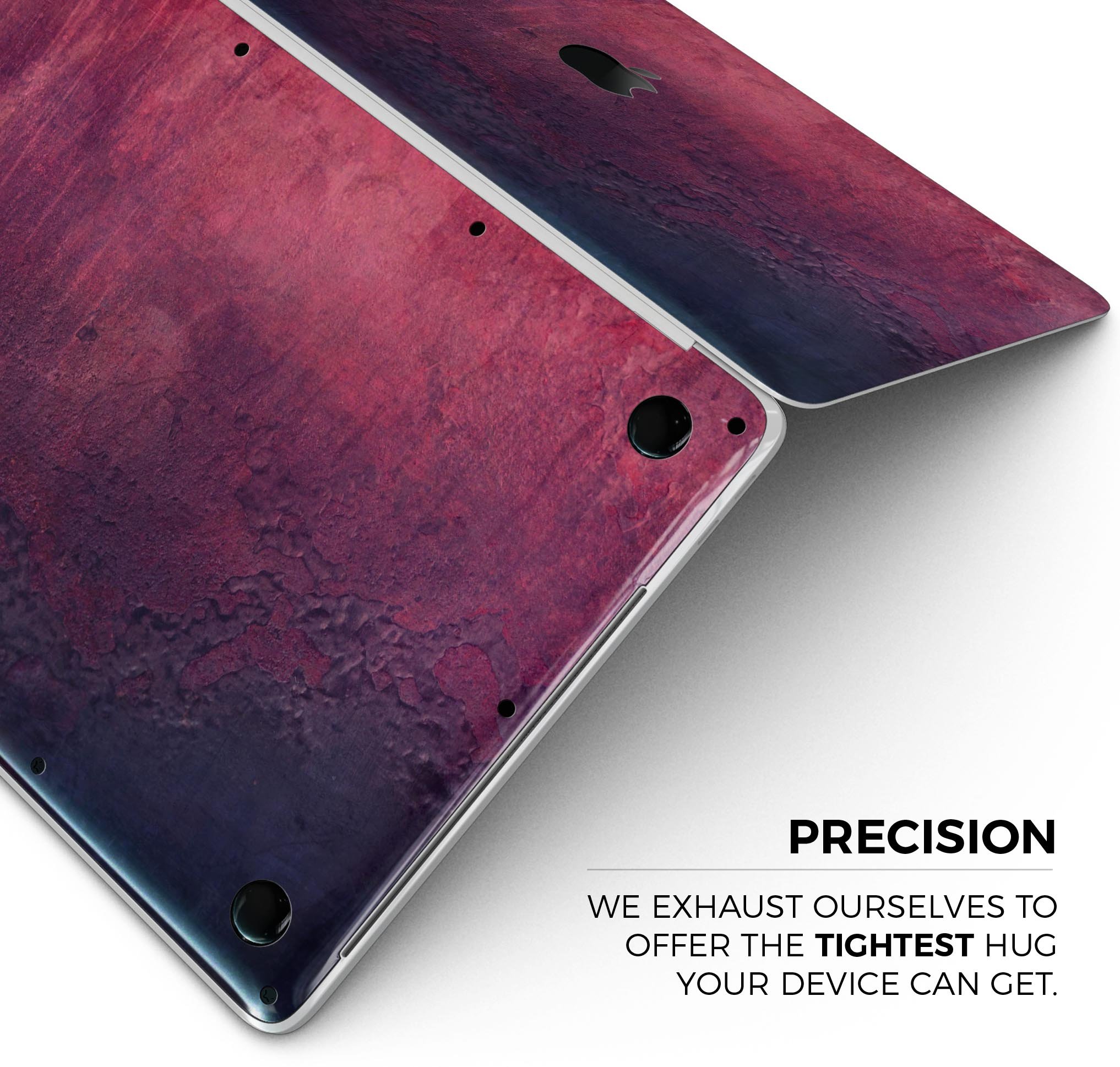 Abstract Fire & Ice V9 skin decal wrap kit for Apple MacBook, showcasing vibrant colors and a sleek design.