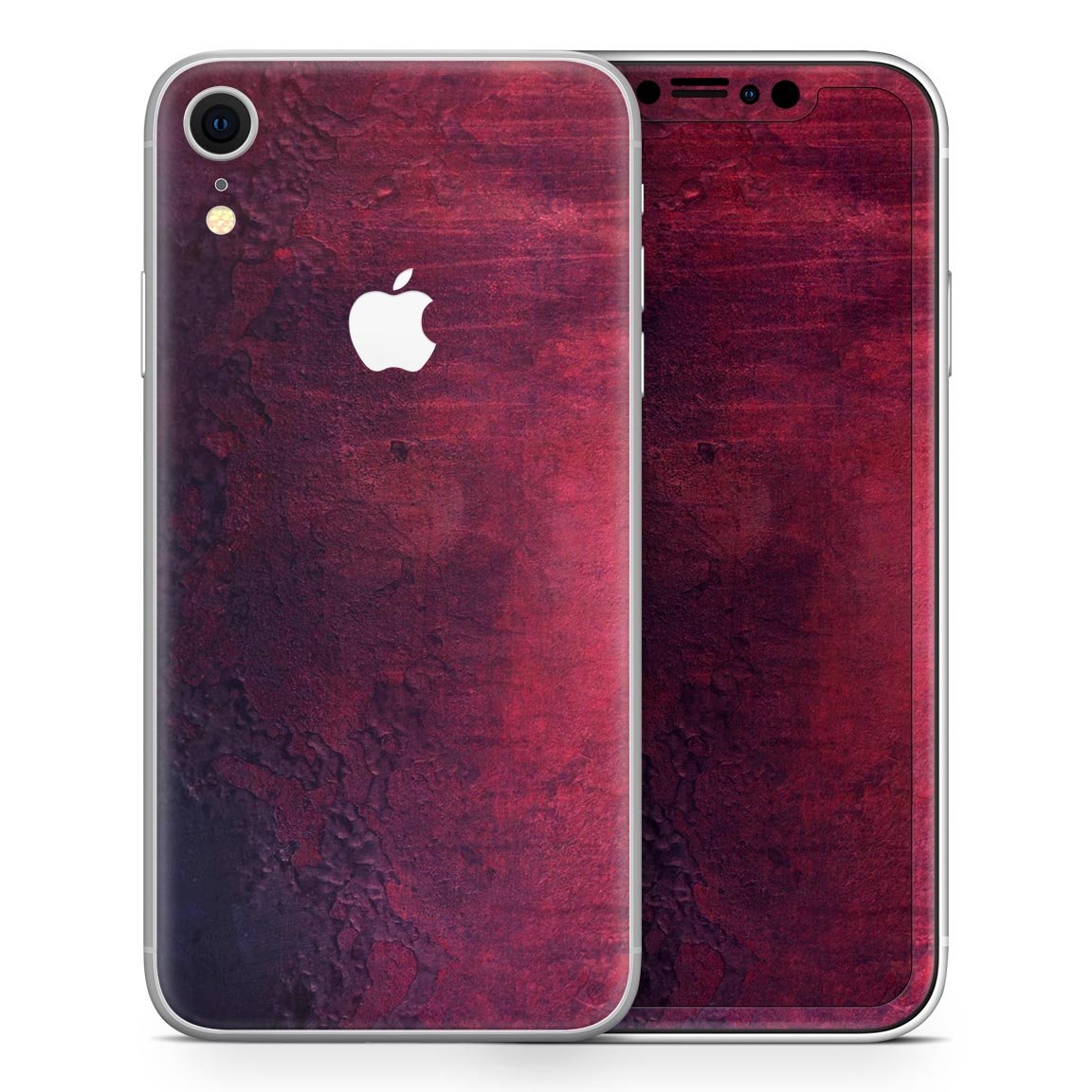 Abstract Fire & Ice V9 Skin-Kit for Apple iPhone, showcasing vibrant design and premium vinyl material.