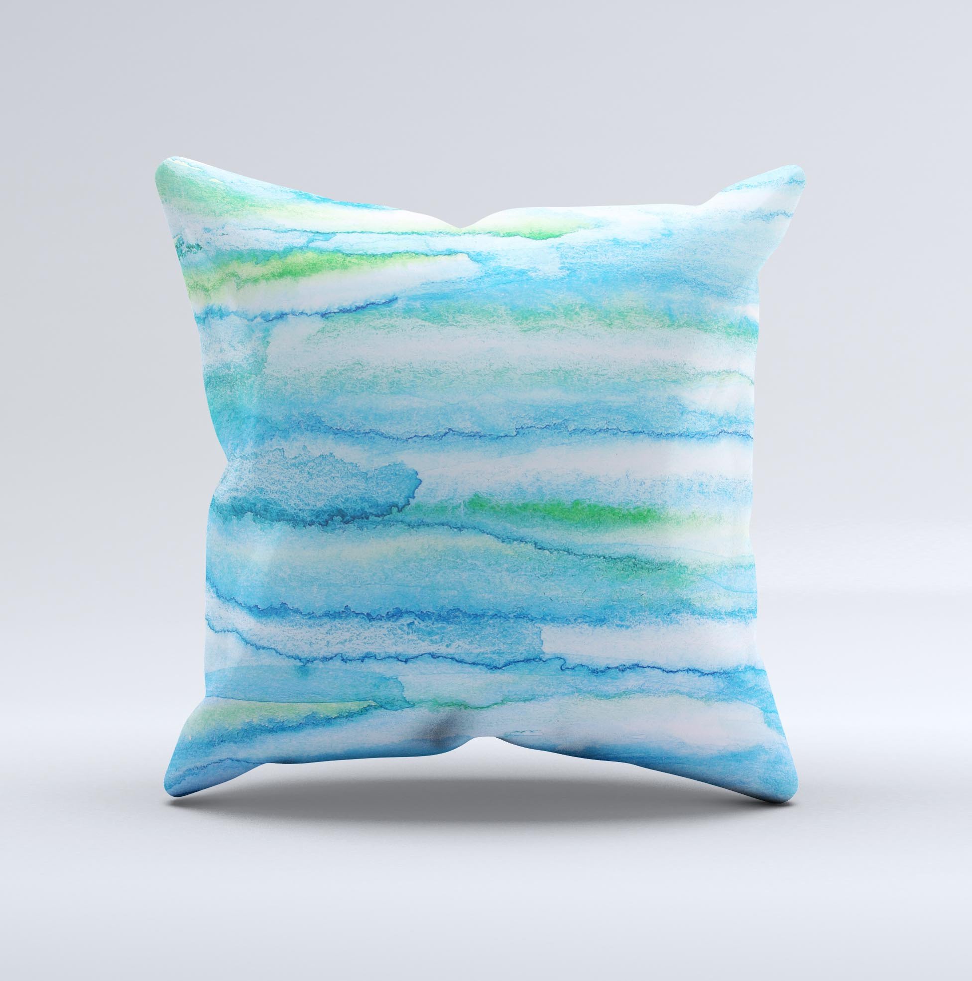 Abstract Oil Painting Lines Ink-Fuzed Decorative Throw Pillow showcasing vibrant colors and unique design, handcrafted in Virginia.