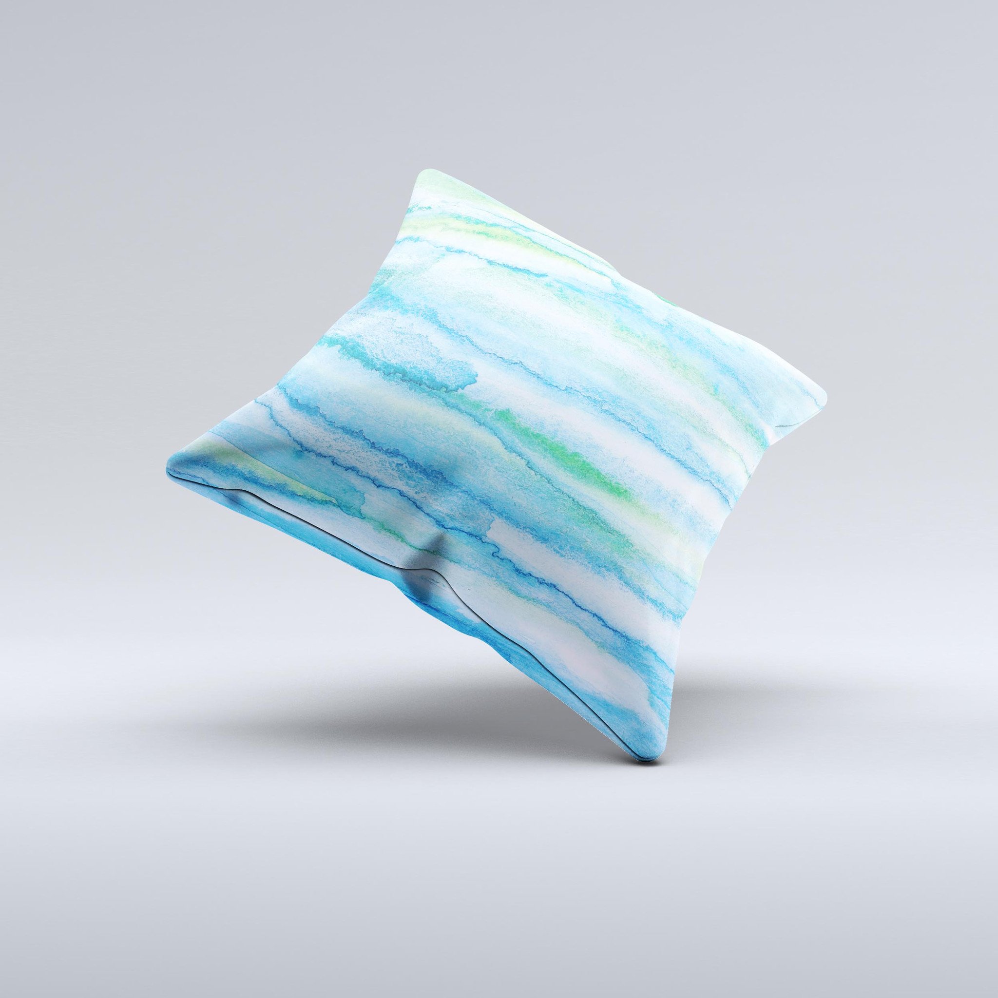Abstract Oil Painting Lines Ink-Fuzed Decorative Throw Pillow showcasing vibrant colors and unique design, handcrafted in Virginia.