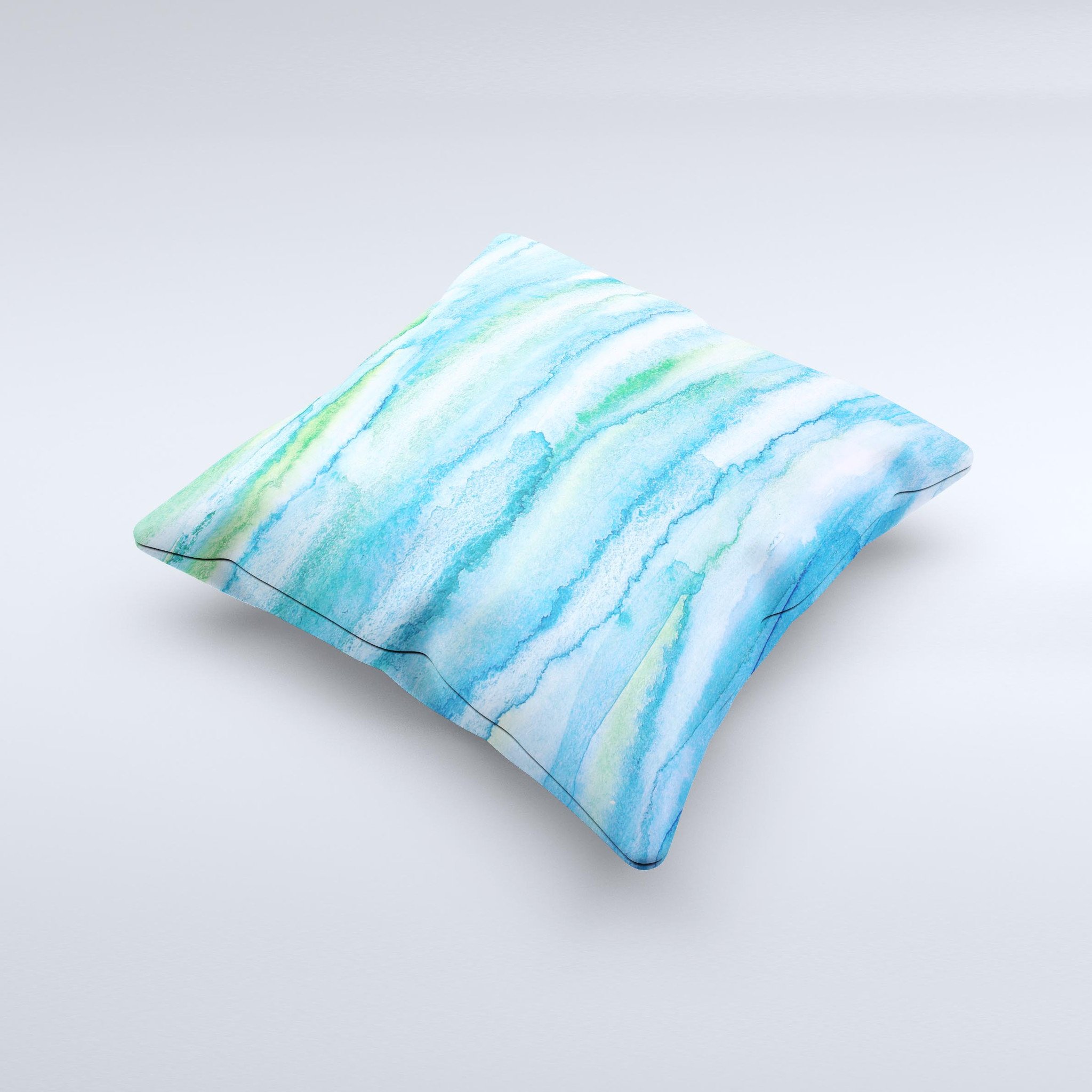 Abstract Oil Painting Lines Ink-Fuzed Decorative Throw Pillow showcasing vibrant colors and unique design, handcrafted in Virginia.