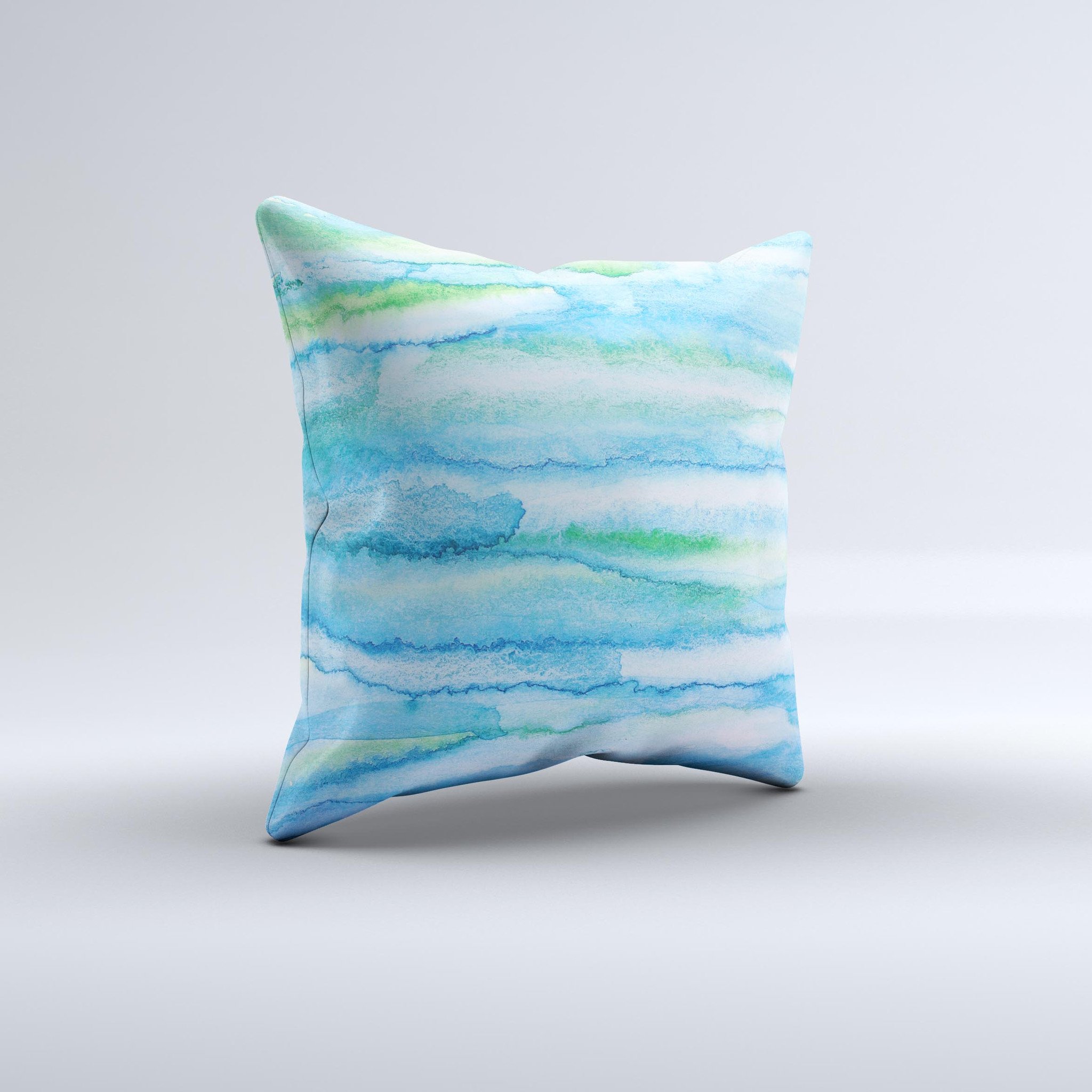 Abstract Oil Painting Lines Ink-Fuzed Decorative Throw Pillow showcasing vibrant colors and unique design, handcrafted in Virginia.
