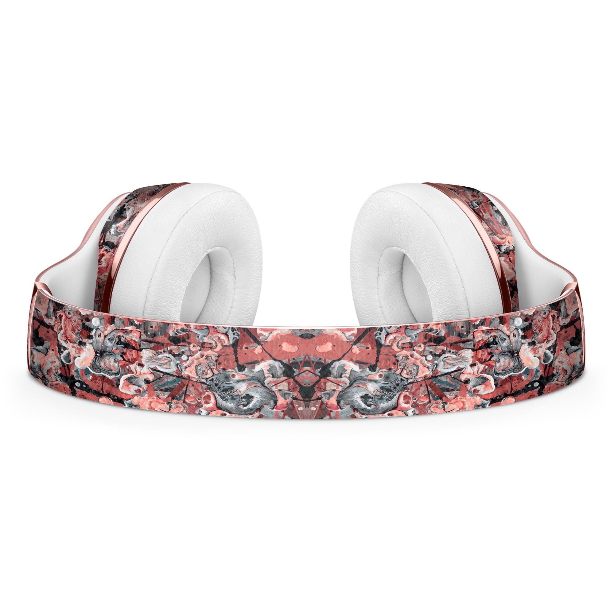 Abstract Wet Paint Pale Pink Full-Body Skin Kit designed for Beats by Dre Solo 3 Wireless Headphones, showcasing vibrant colors and sleek design.