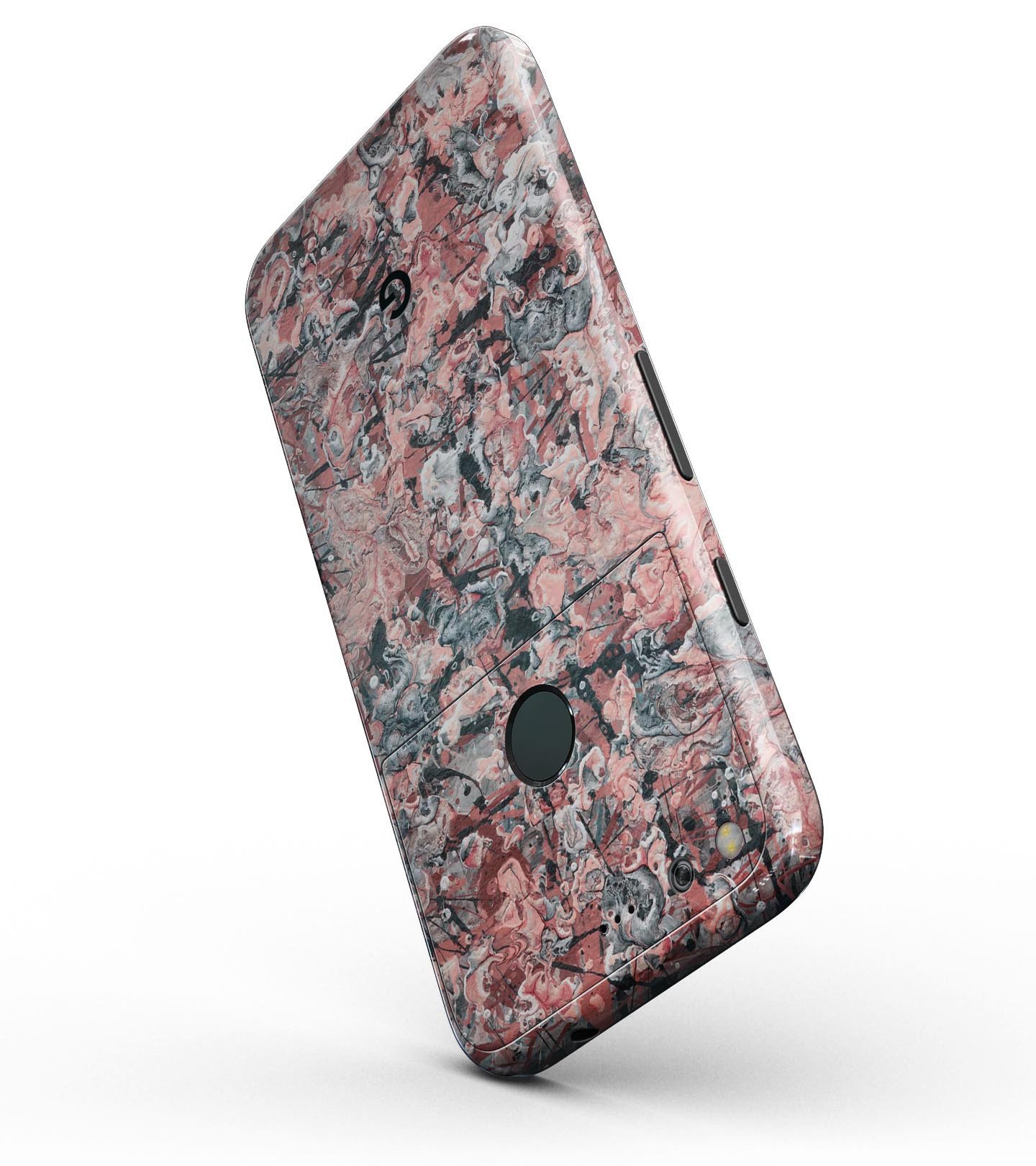 Abstract Wet Paint Pale Pink Full-Body Skin Kit for Google Pixel, showcasing sleek design and precision fit.