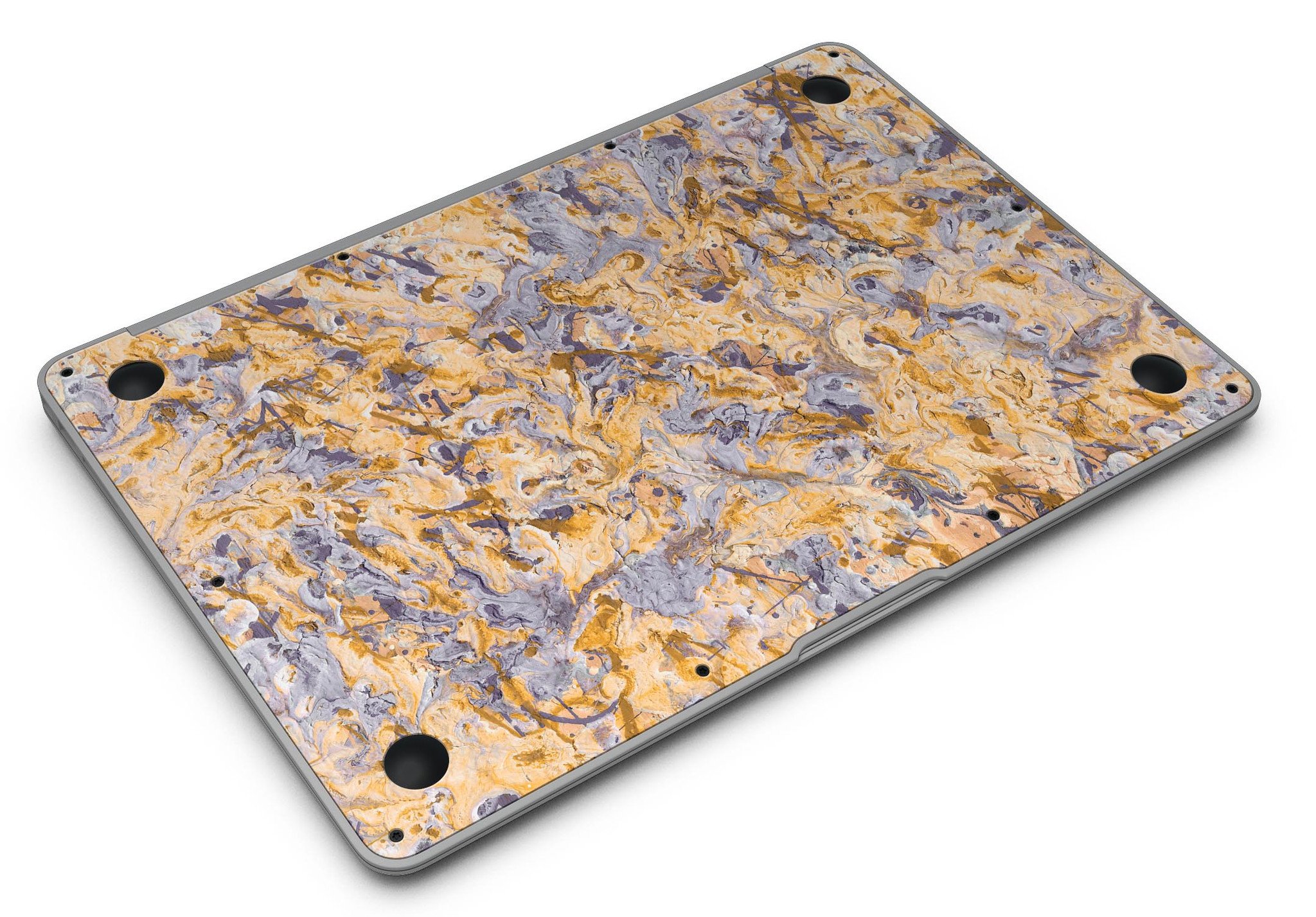 Abstract Wet Paint Pale v4 skin kit for MacBook Air, showcasing vibrant colors and unique abstract design.