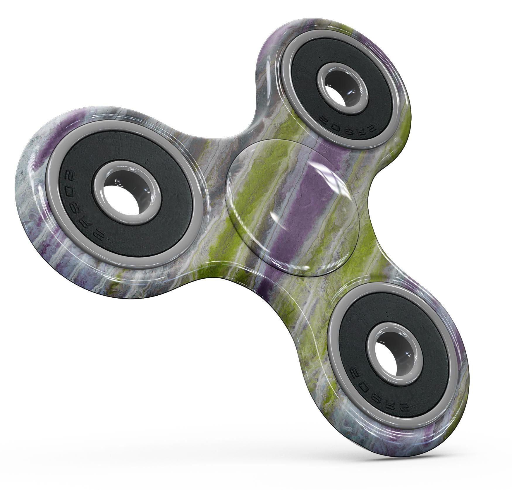 Abstract Wet Paint Purple Sag Full-Body Skin-Kit for fidget spinner, showcasing vibrant colors and unique design.