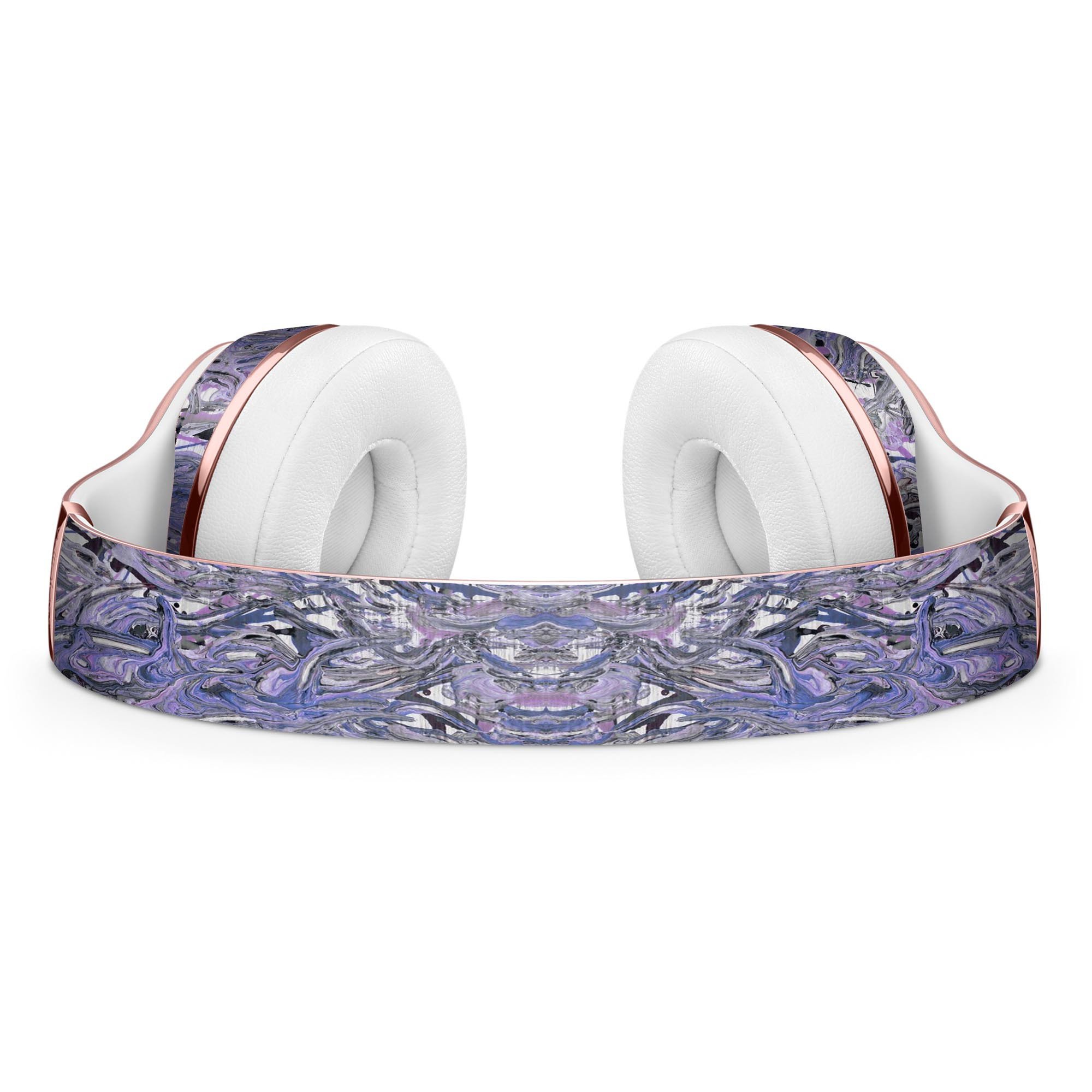 Abstract Wet Paint Purples v3 Full-Body Skin Kit for Beats by Dre, showcasing vibrant colors and unique design.