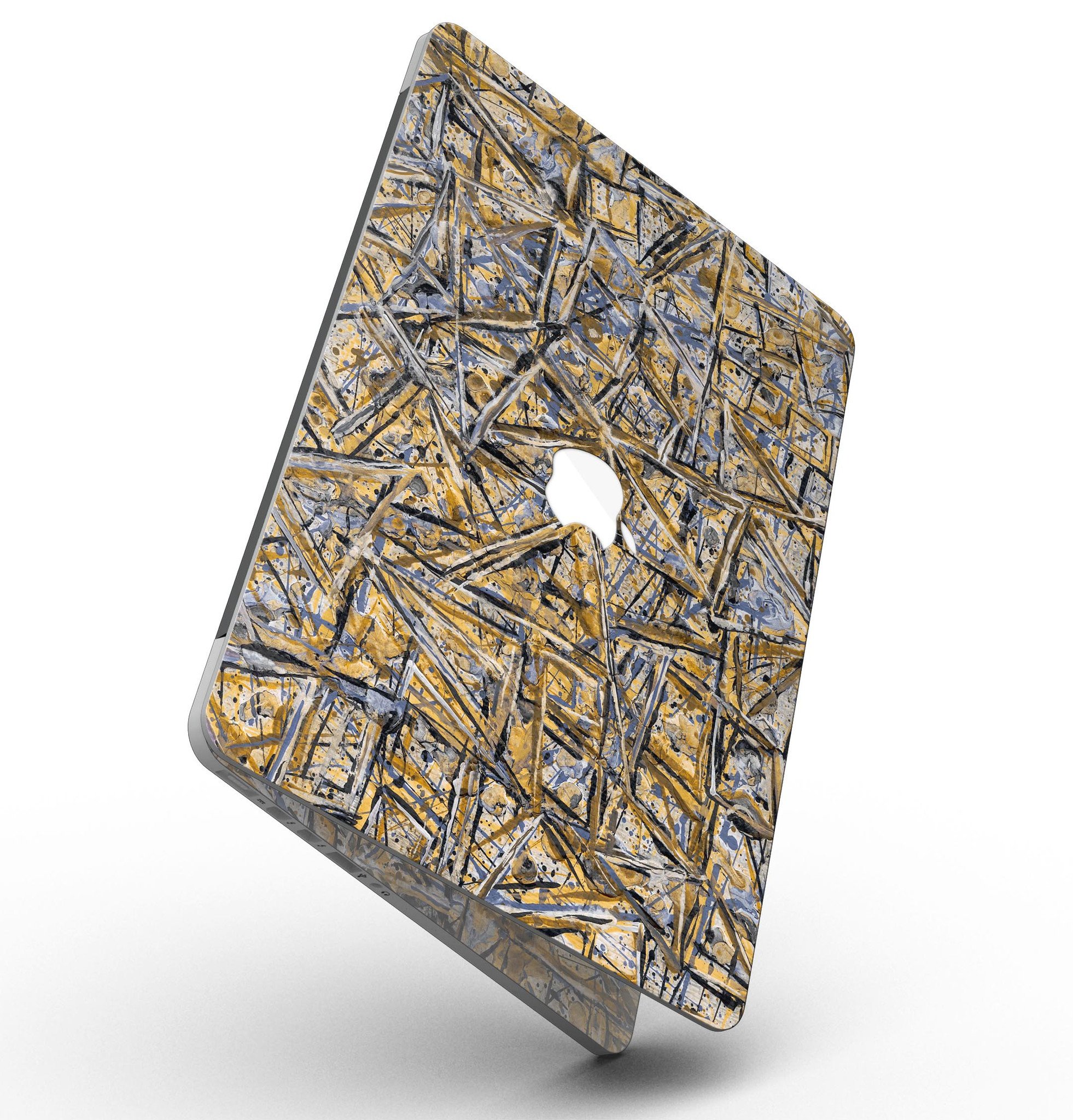 Abstract Wet Paint v4 skin for MacBook Pro with Retina Display, showcasing vibrant colors and a sleek design.