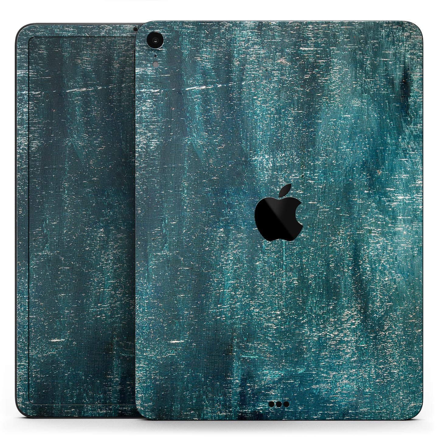 Aged Green Paint Surface Full Body Skin Decal for Apple iPad Pro, showcasing a stylish design and premium quality materials.