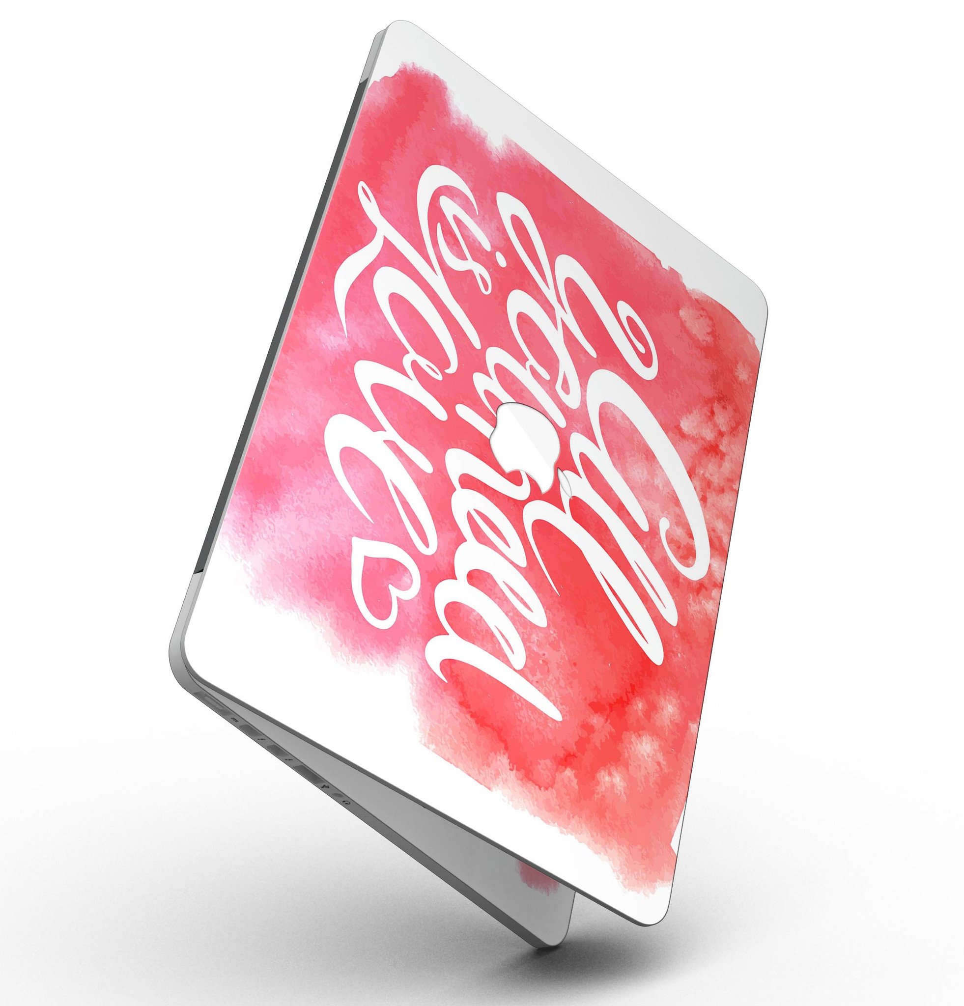 Stylish 'All You Need is Love' skin for MacBook Pro with Retina Display, showcasing vibrant design and premium vinyl material.